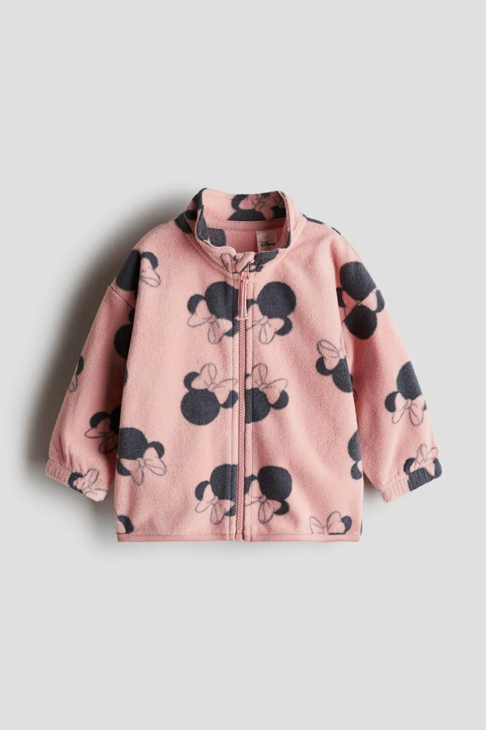 Patterned fleece jacket