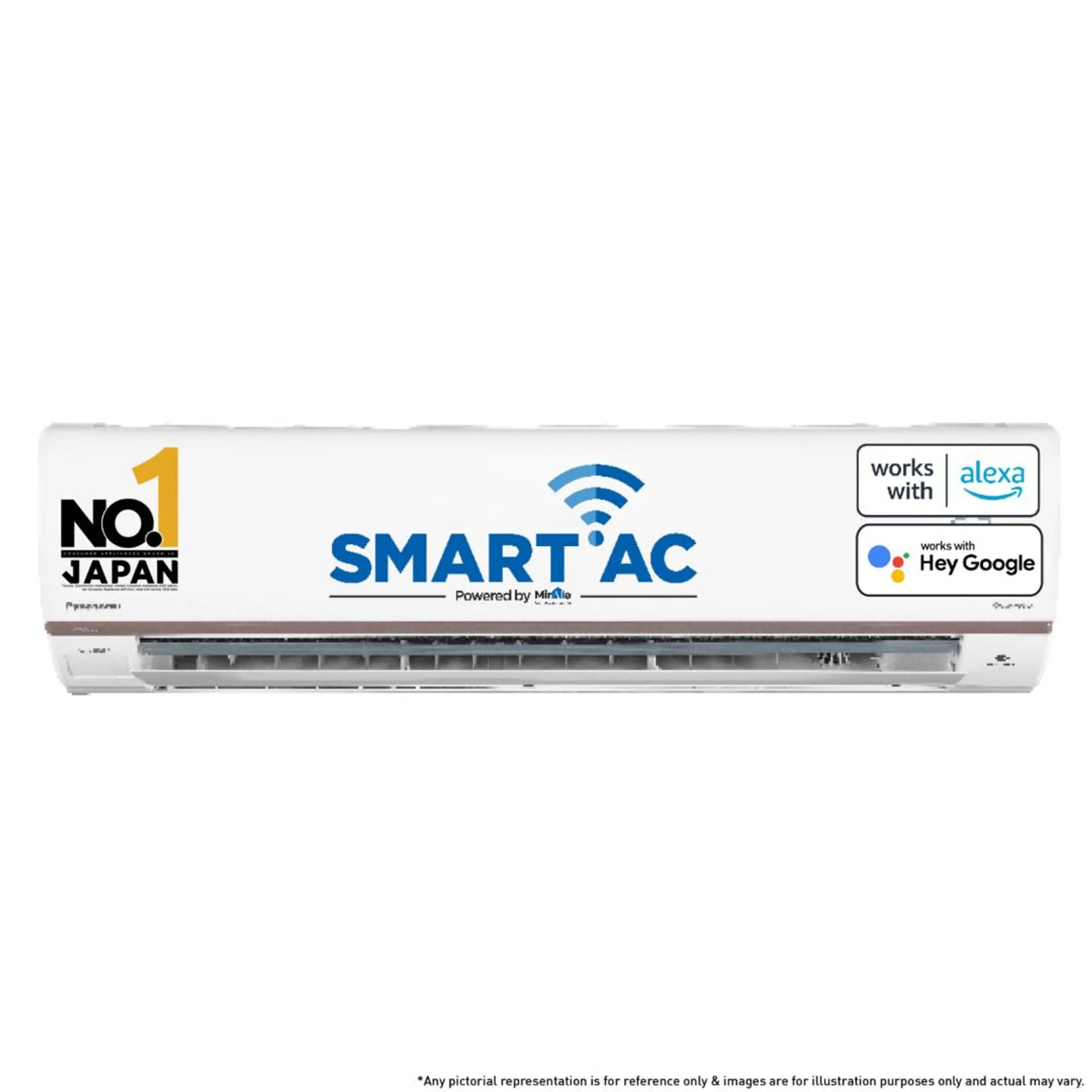 1.5 Ton 5 Star Wi-Fi Inverter Smart Split AC (7 in 1 Convertible with True AI Mode, 4 Way Swing, Active Air Purification by nanoeX/nanoe-G and real time AQI monitoring, Matter Certified, 2024 Model, White)