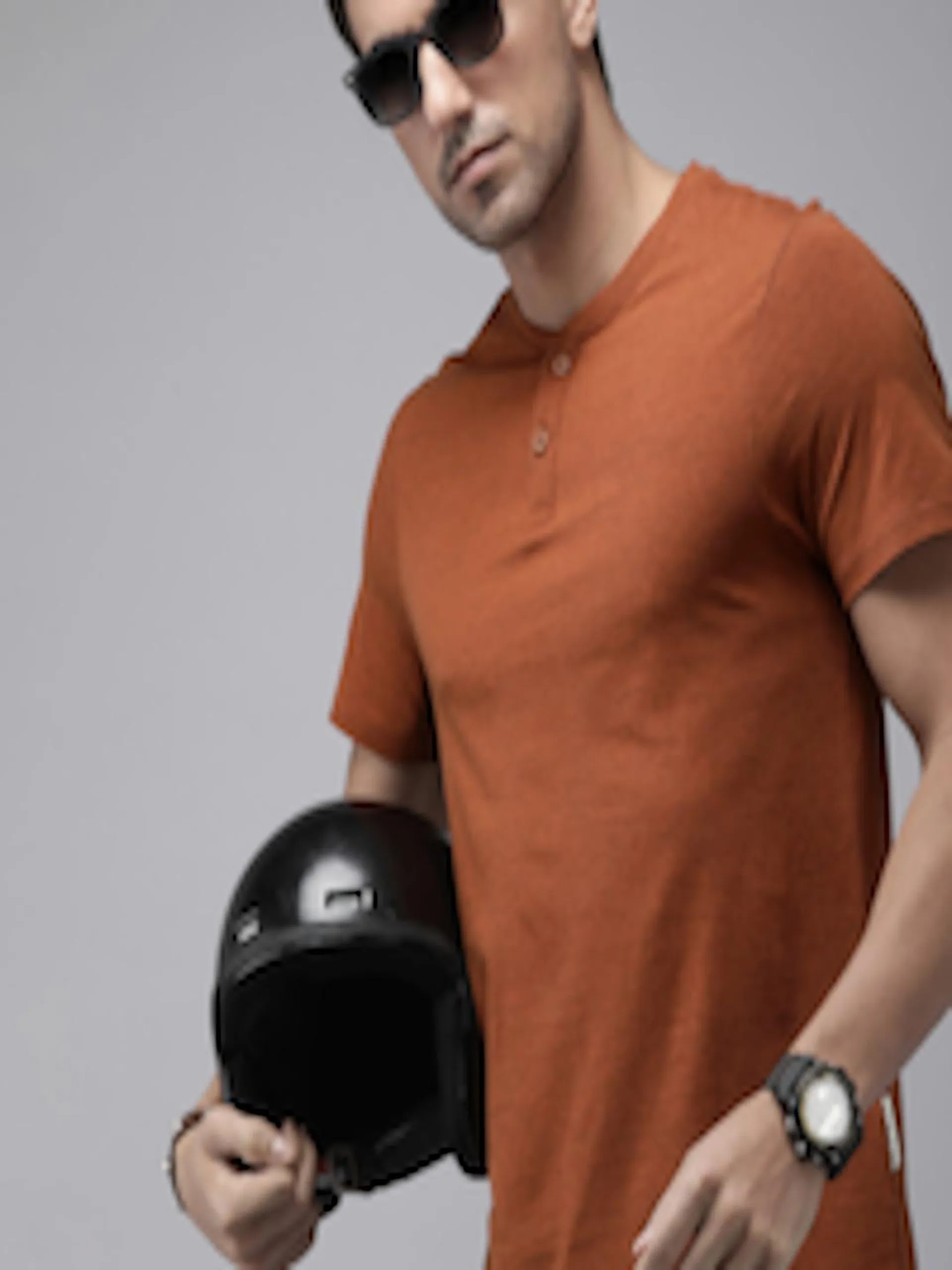 The Life Co. Henley Neck T-shirt