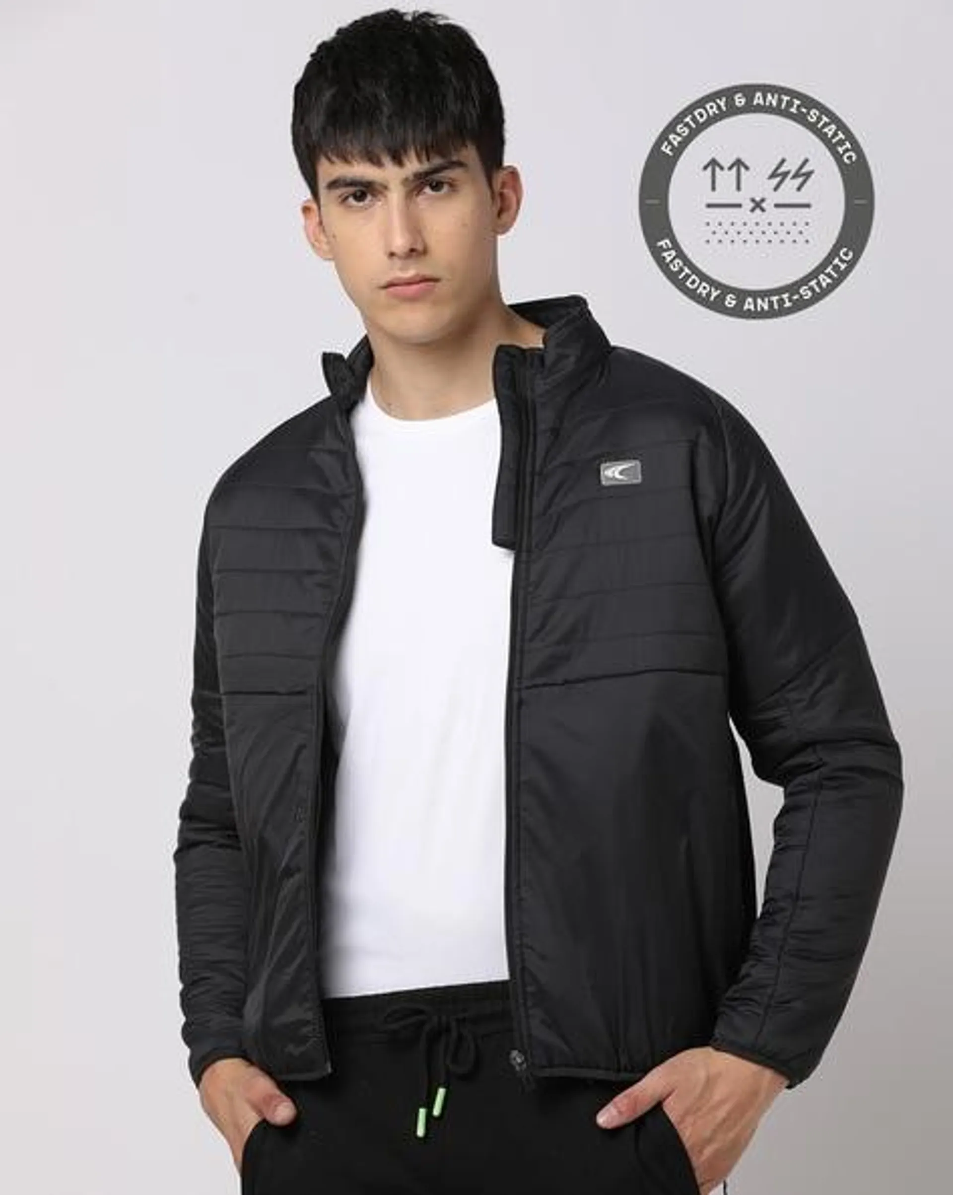 Softshell Zip-Front Bomber Jacket