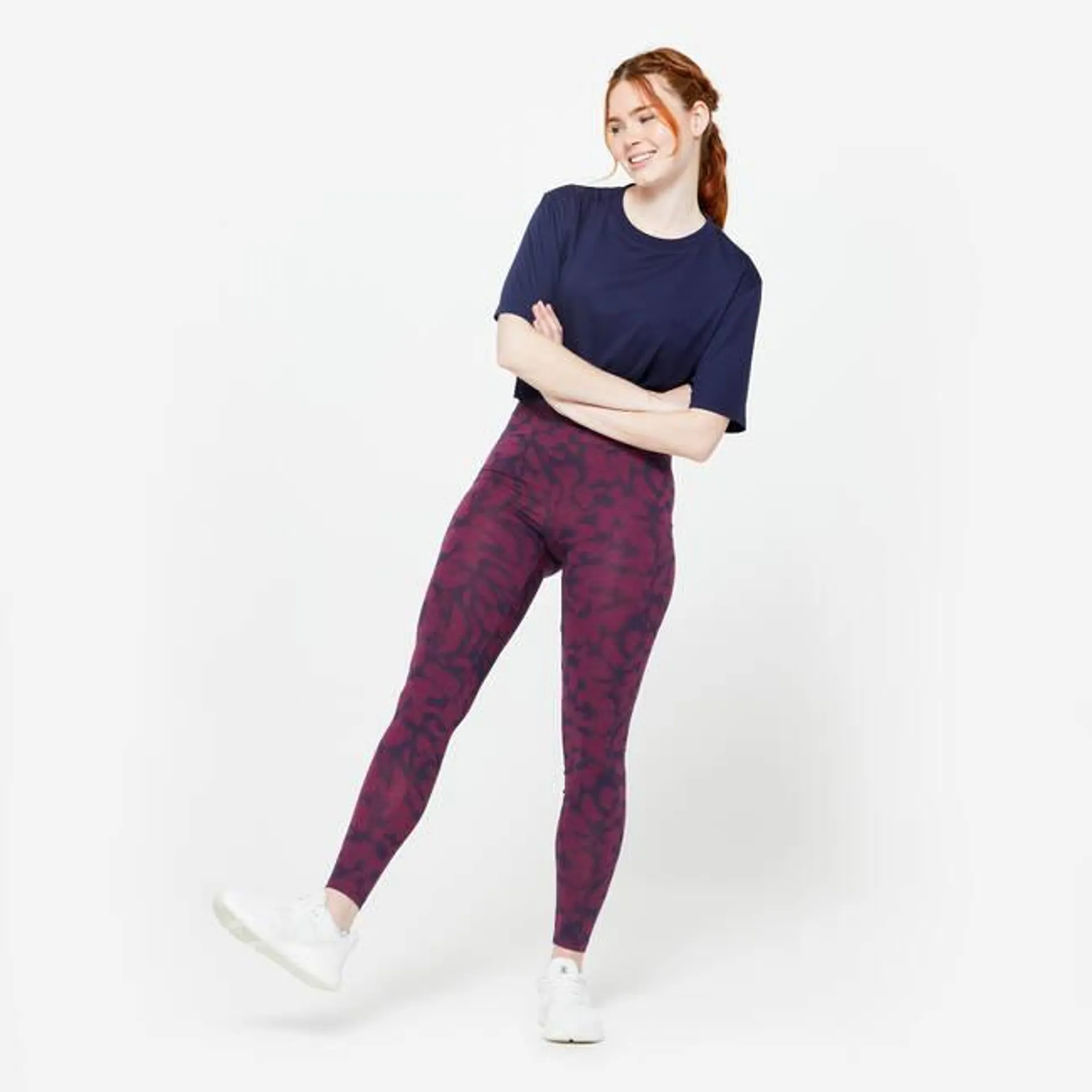 Women’s Cotton Stretch Leggings - Purple