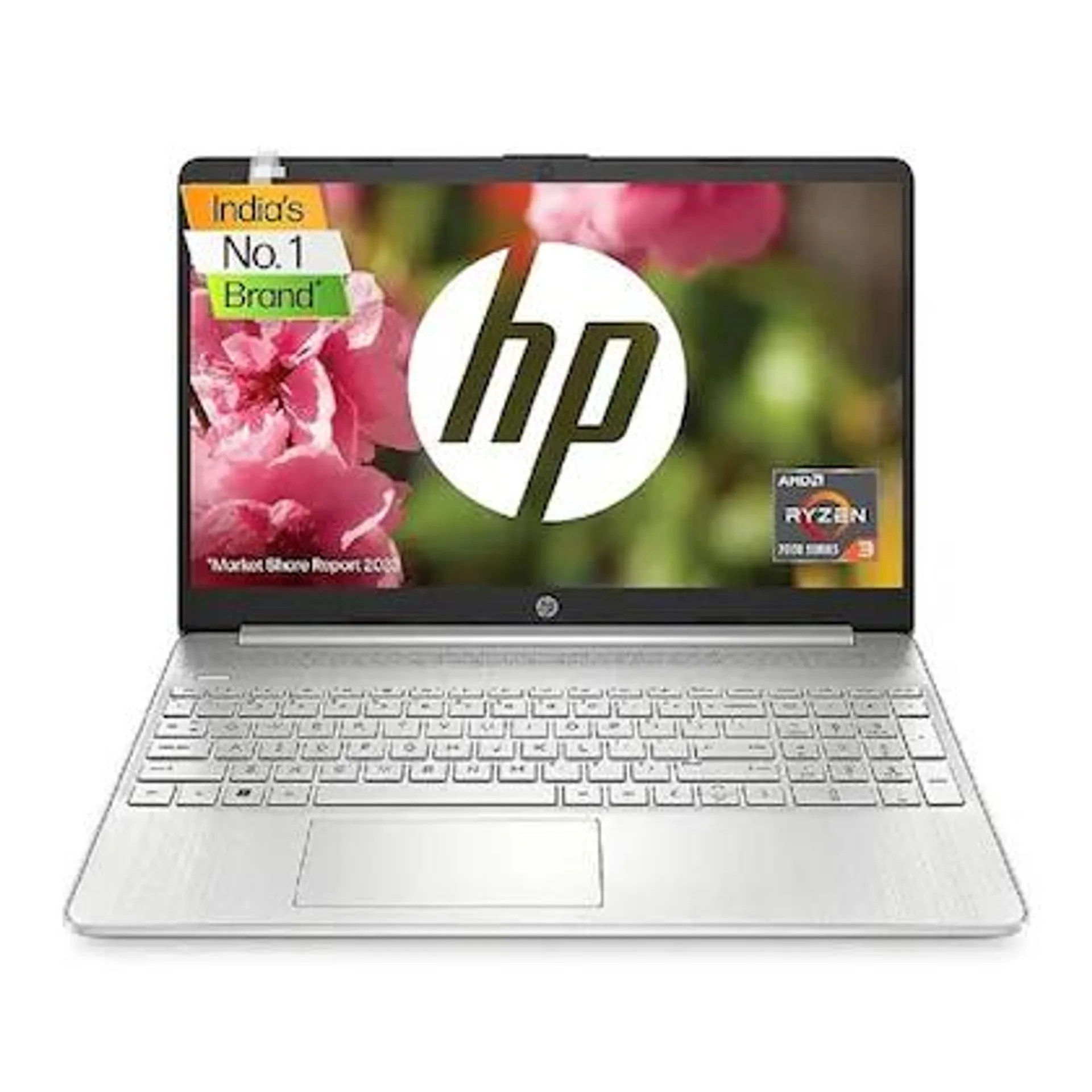 HP Laptop 15s, AMD Ryzen 3 5300U, 15.6-inch (39.6 cm), FHD, 8GB DDR4, 512GB SSD, AMD Radeon Graphics, Thin & Light, Dual Speakers (Win 11, MSO 2019, Silver, 1.69 kg), eq2143AU