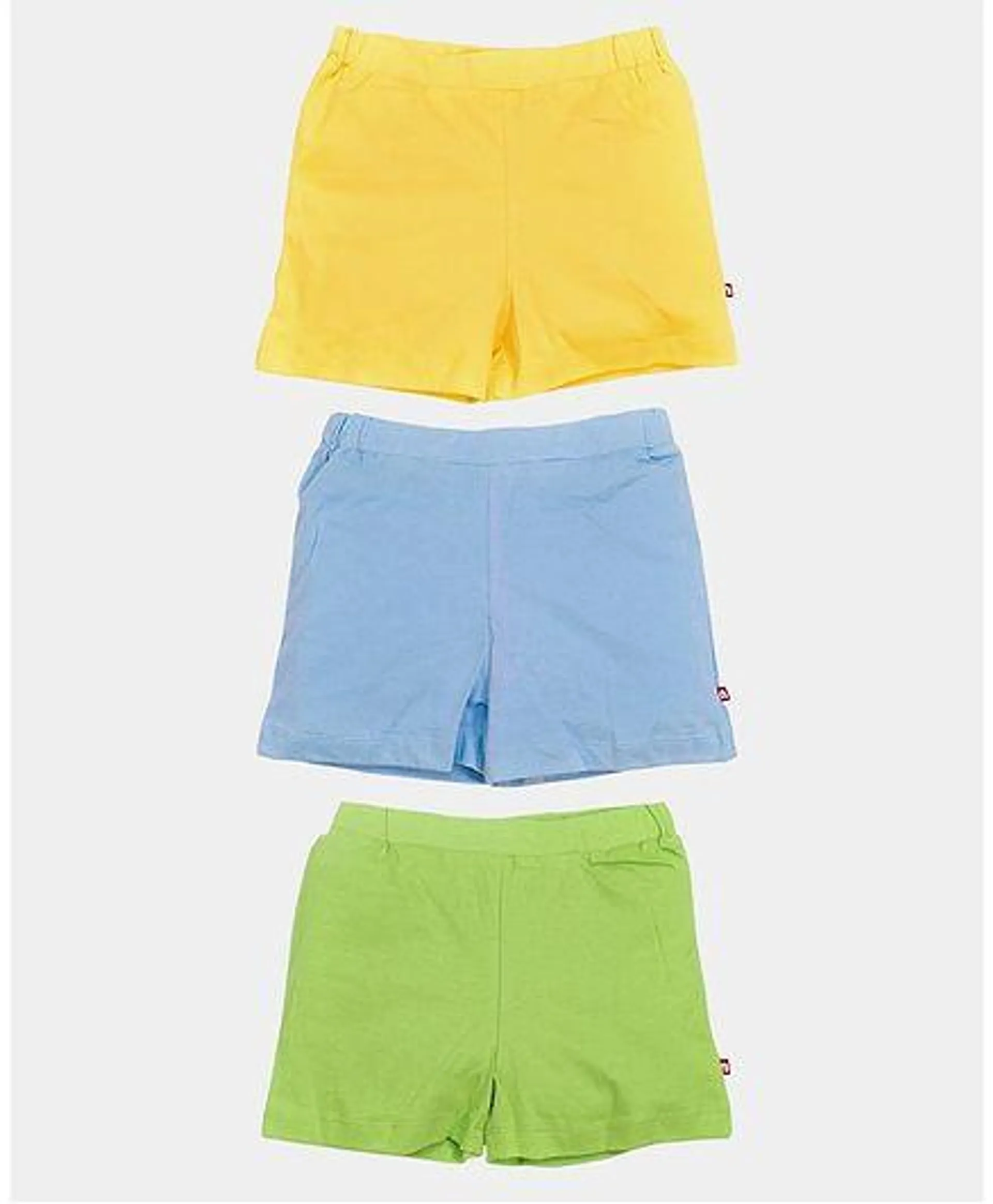 Nino Bambino Solid Pack Of 3 Shorts - Multi