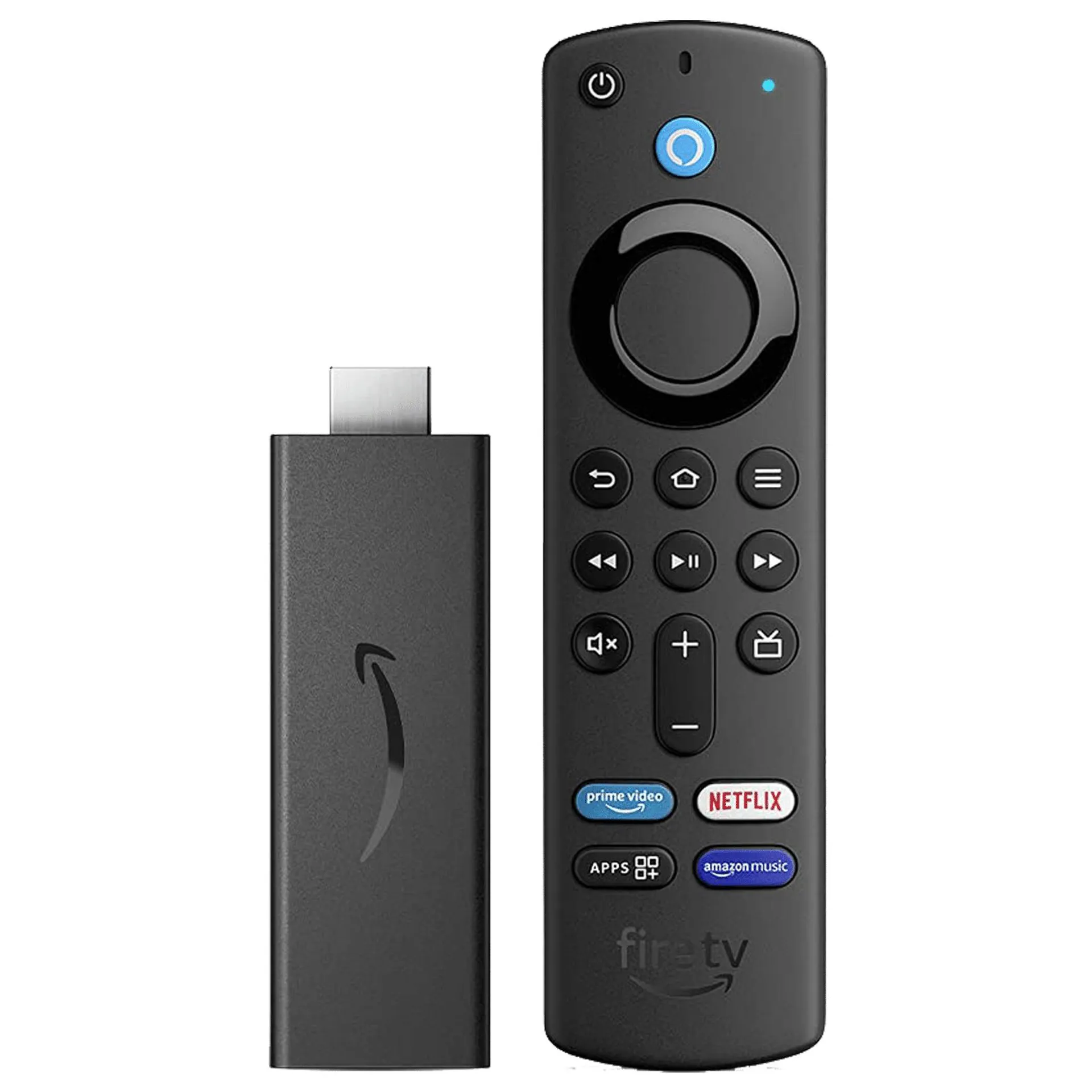 amazon Fire TV Stick 3rd Gen with Alexa Voice Remote (HD Streaming, B08R6QR863, Black)