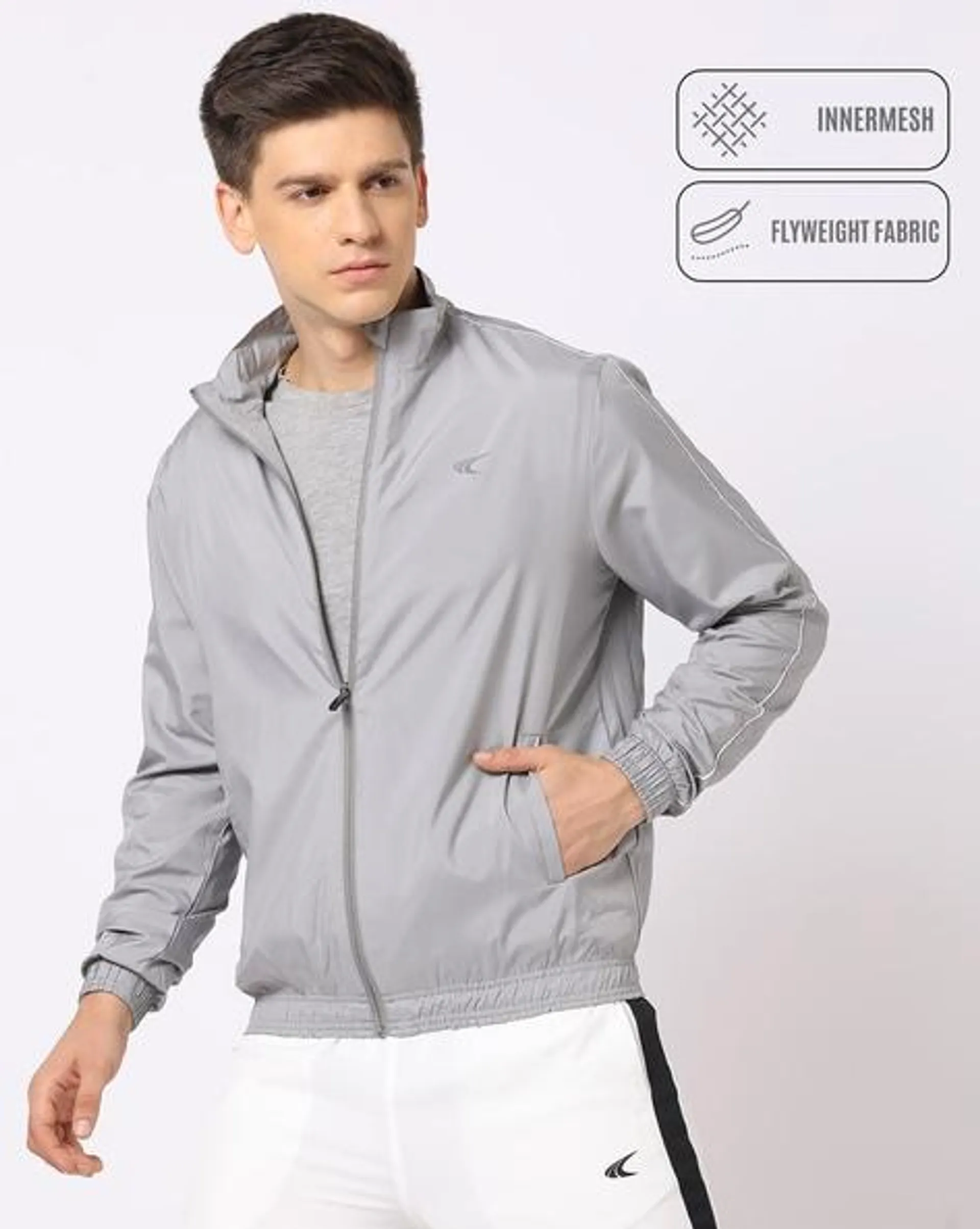 Lightweight Running Jacket with Inner Mesh