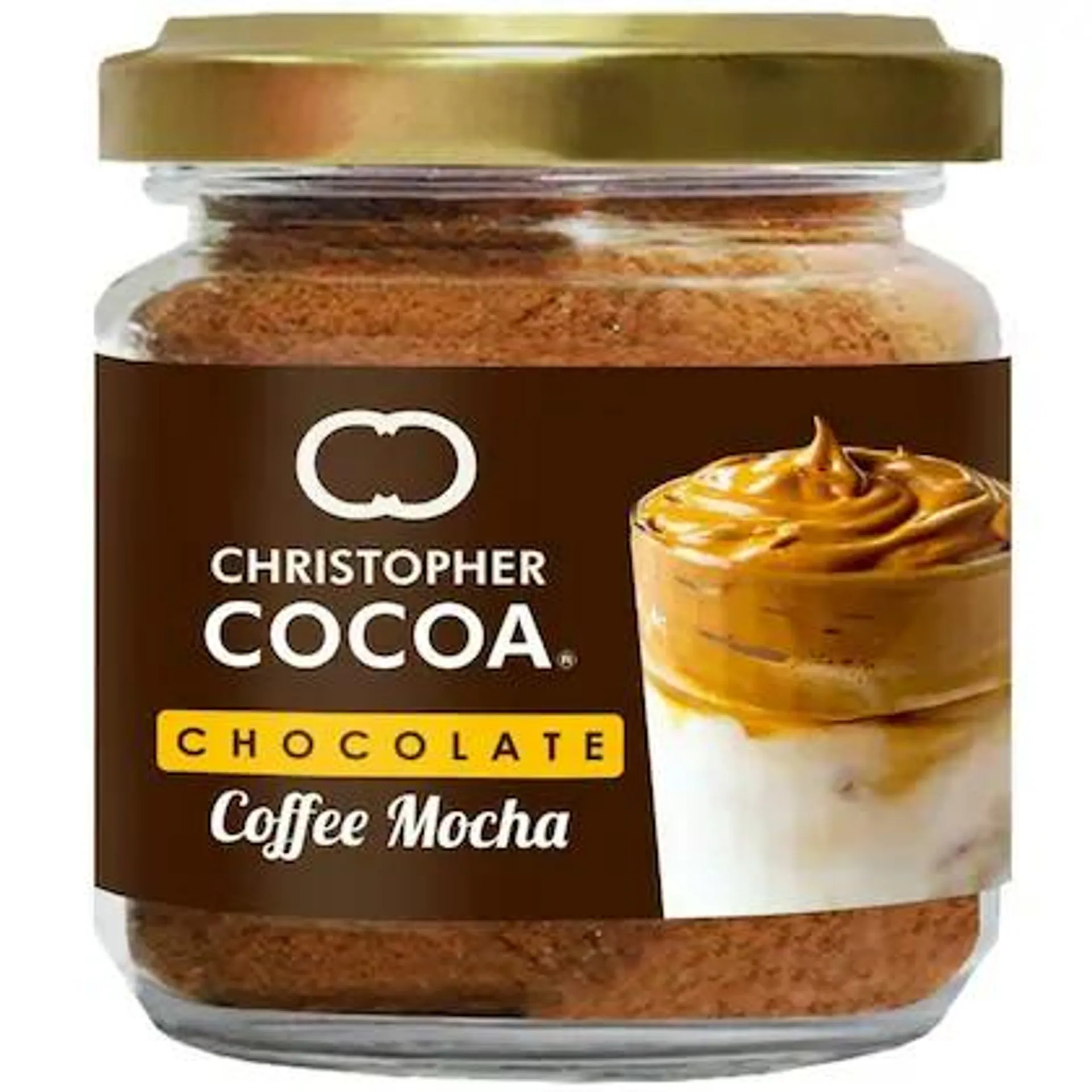 Christopher Cocoa, Dark Chocolate Mocha, 50g (Instant Coffee Cocoa Powder, No sugar, Vegan)