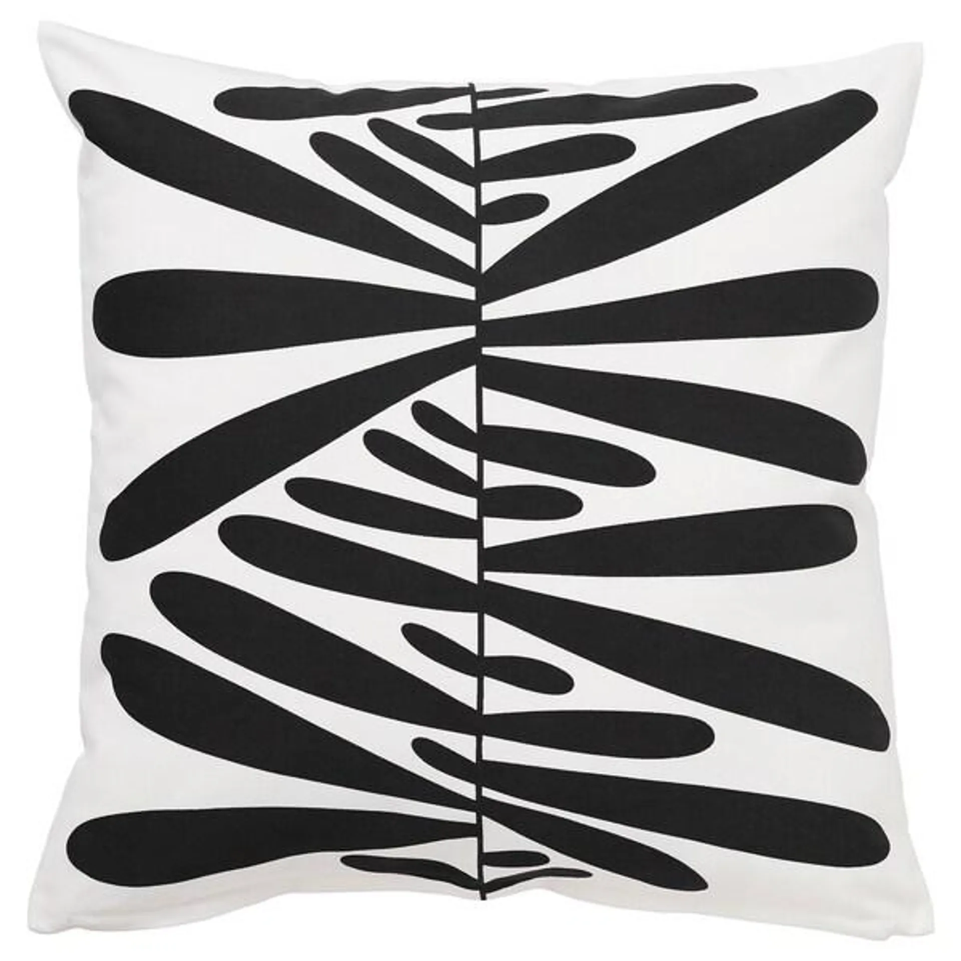 Cushion cover, off-white/black,