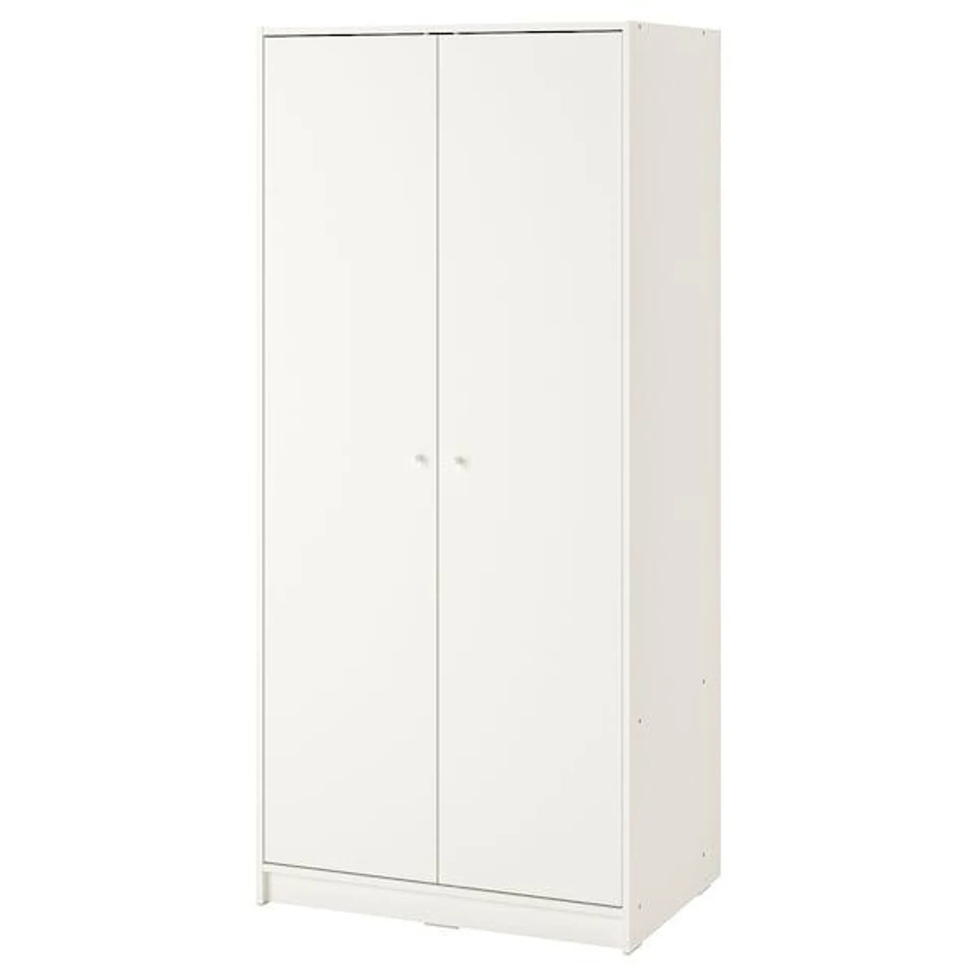 Wardrobe with 2 doors, white,