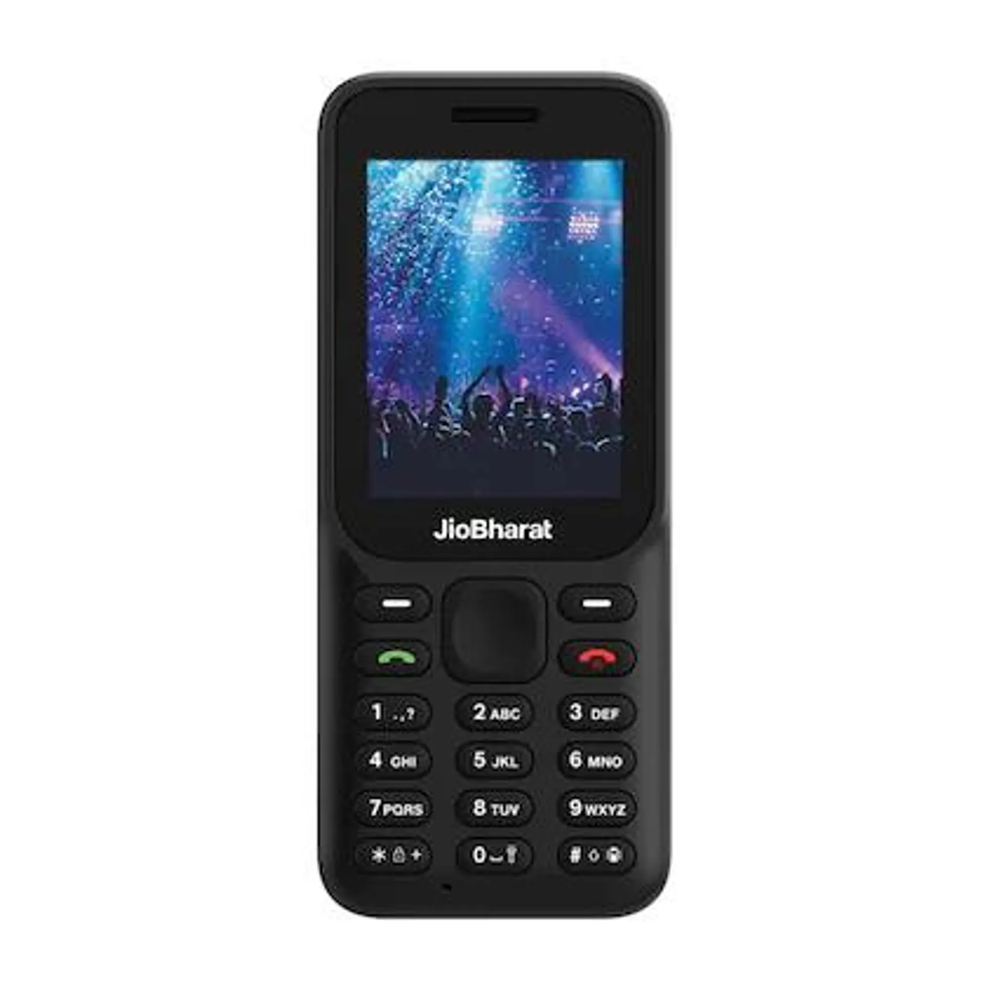 JioBharat B1 4G Keypad Phone with JioCinema, JioSaavn, JioPay (UPI), 6.1 cm (2.4 Inch) Big Display, Powerful Battery (2000mAh), Digital Camera, Black, Locked for JioNetwork