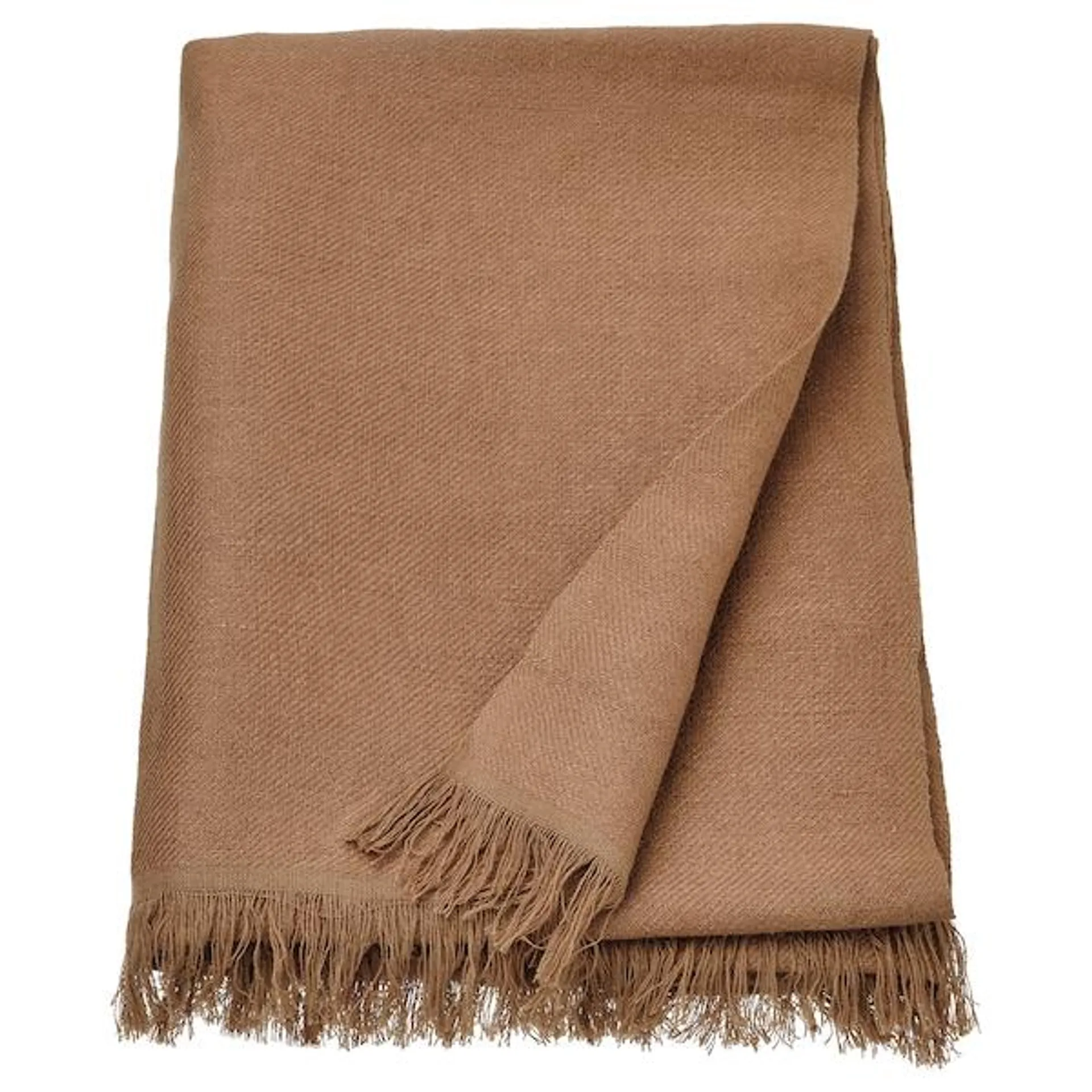 Throw, light brown,