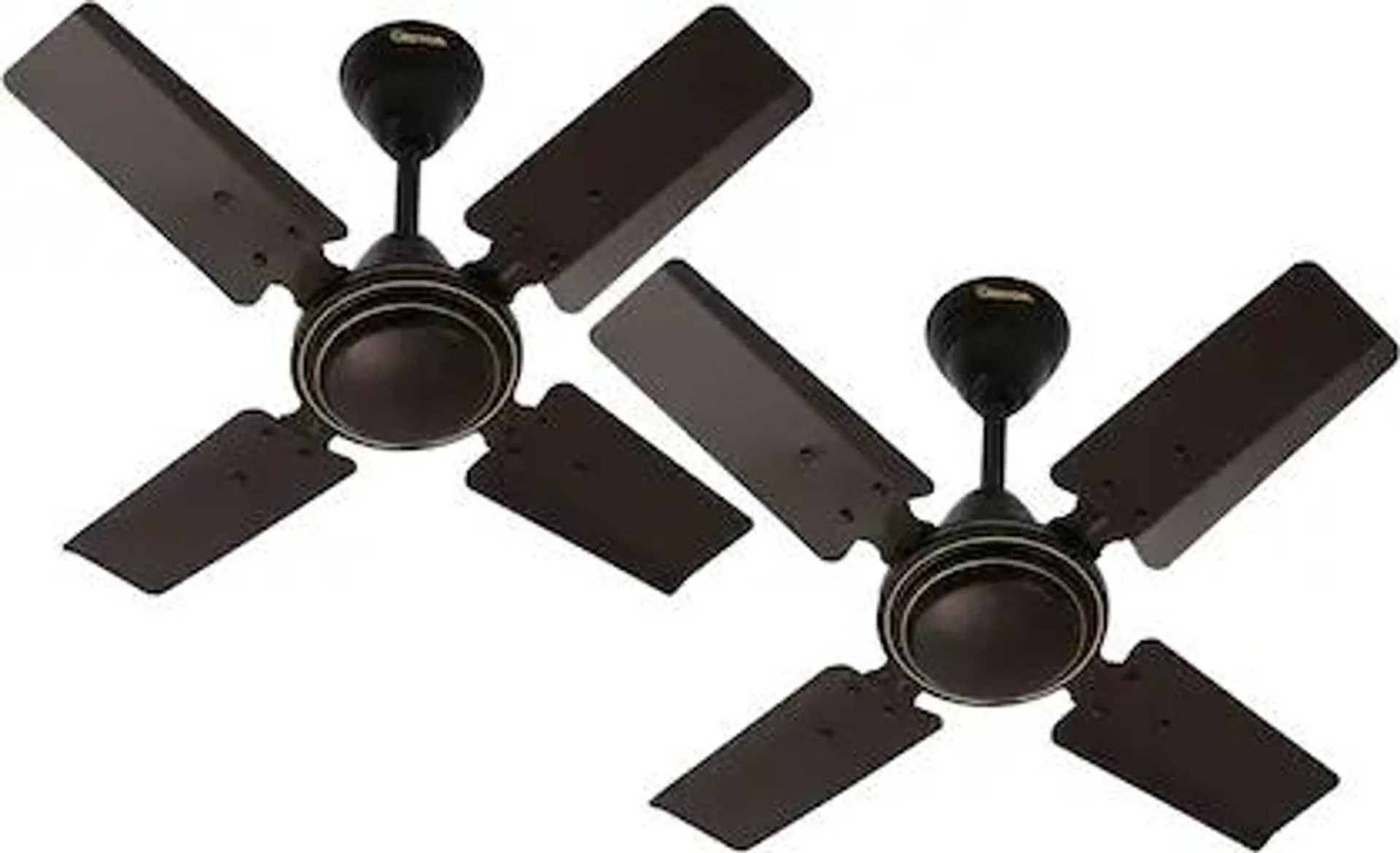 Gestor Gtr212 Ultra High Speed 24 Inch 600 Mm Anti Dust 4 Blade Ceiling Fan (Set Of 2), Smoked Brown