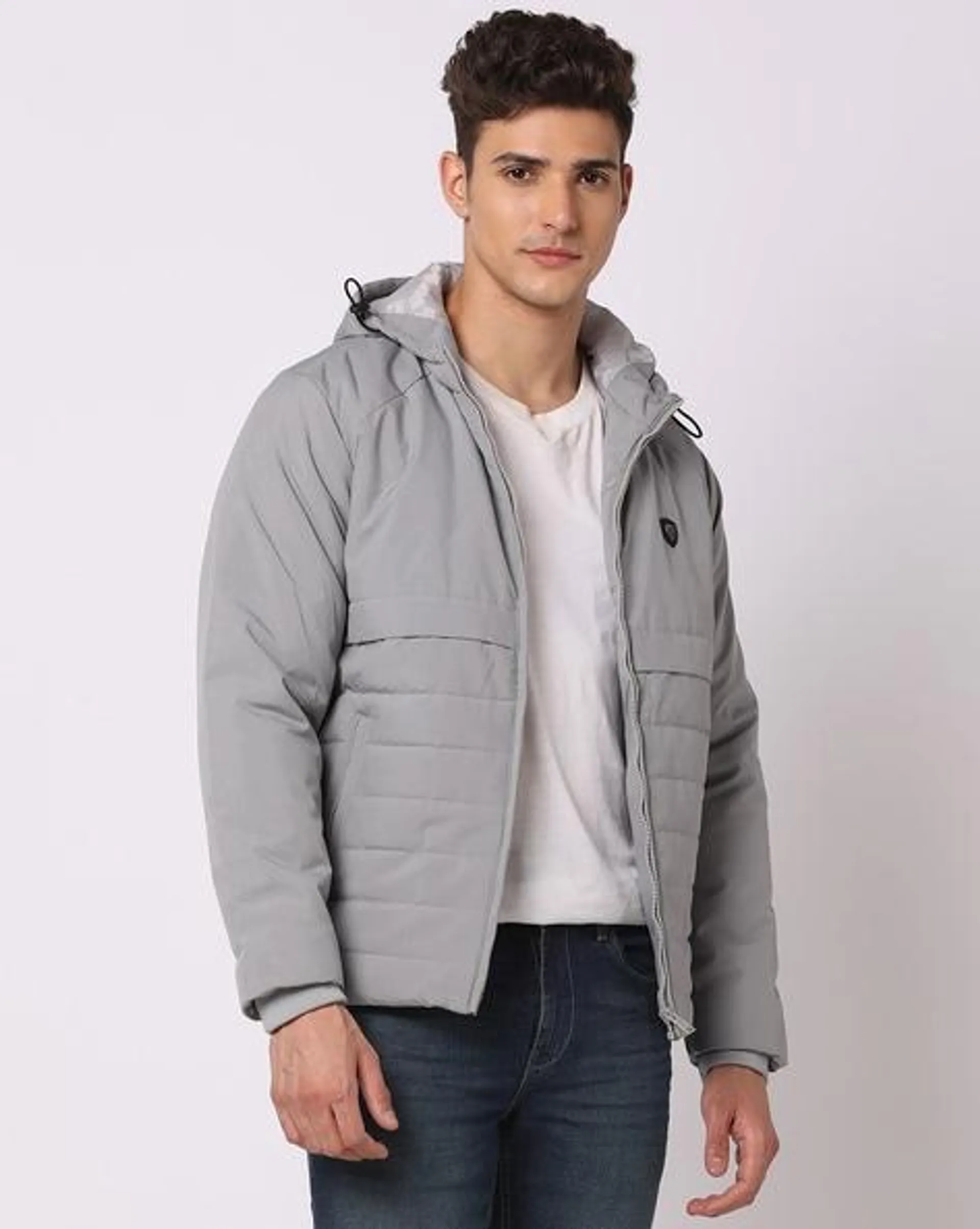 Zip-Front Hooded Jacket