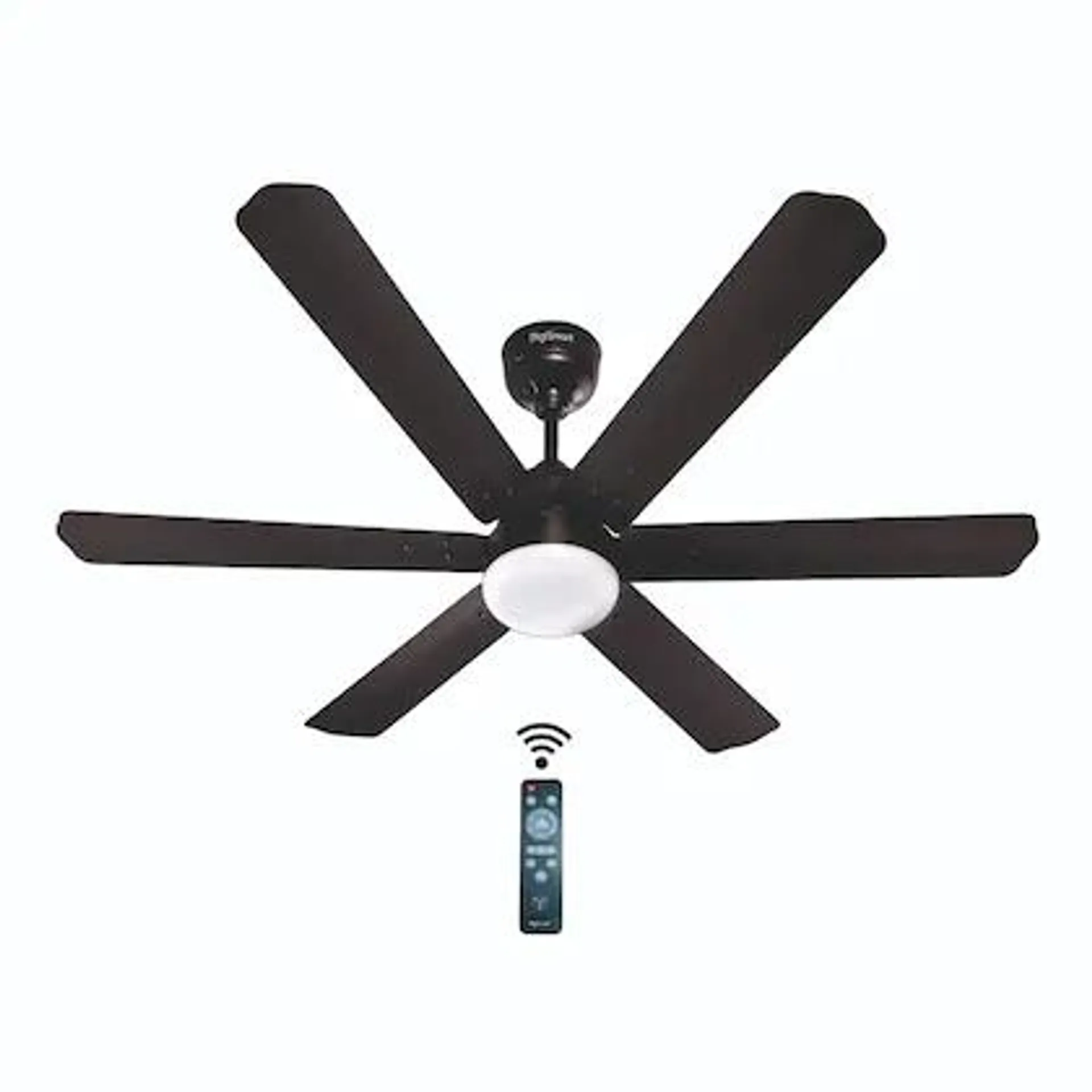 DIGISMART Autum Hexa 1200 MM BLDC Motor (28 Watts) 380 RPM LED Light |Remote| 6 Blades High Speed Ceiling Fan (Smoke Brown)