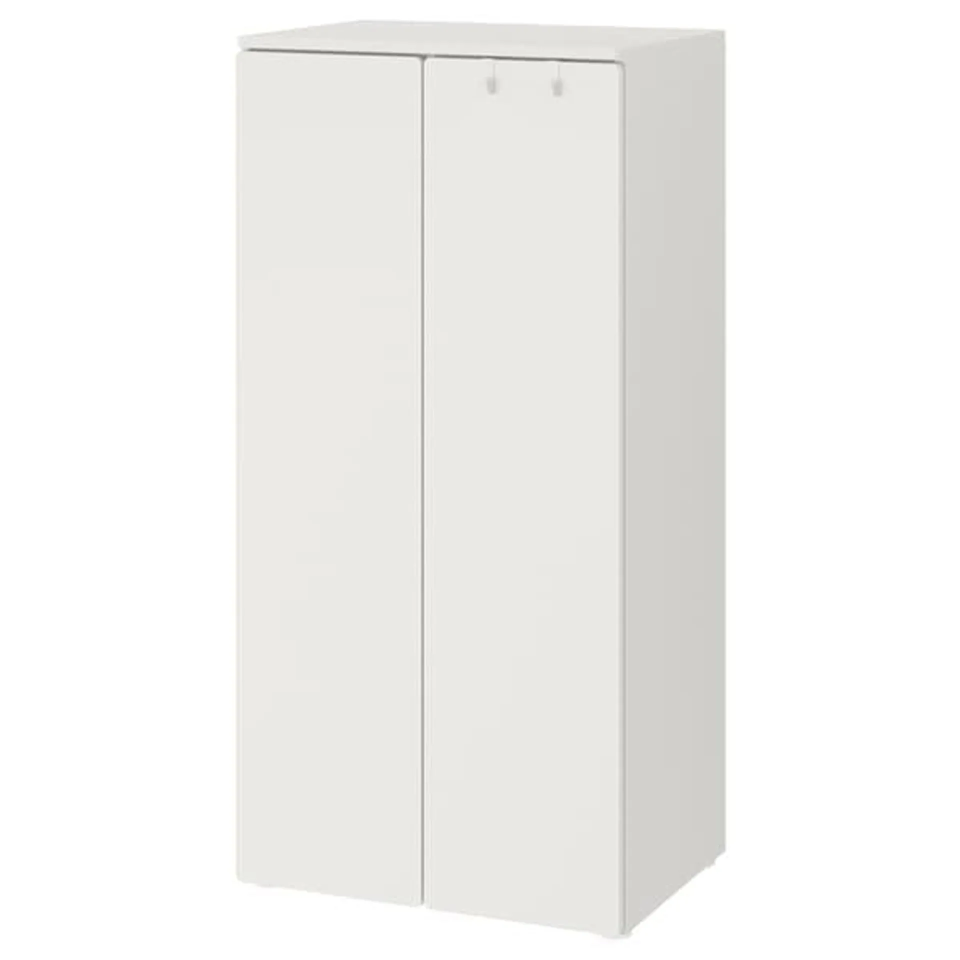 Wardrobe, white/white, 60x42x123 cm (23 5/8x16 1/2x48 3/8 ")