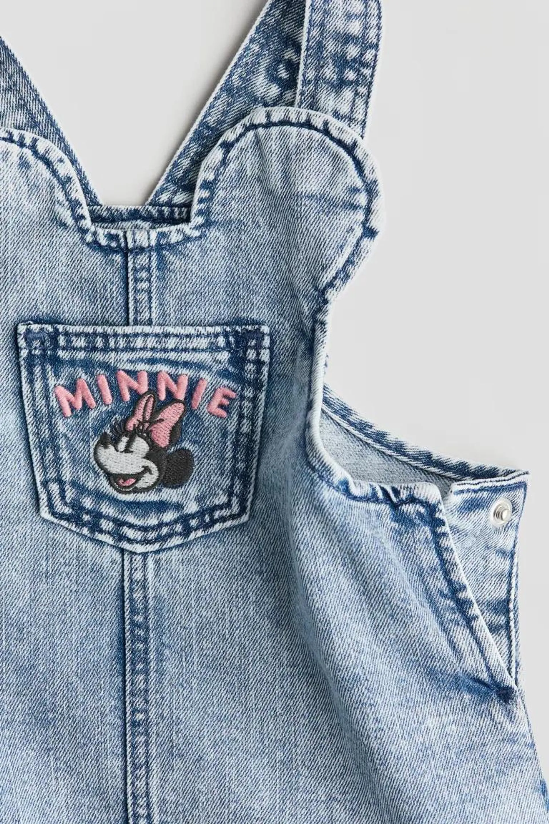 Denim dungaree dress