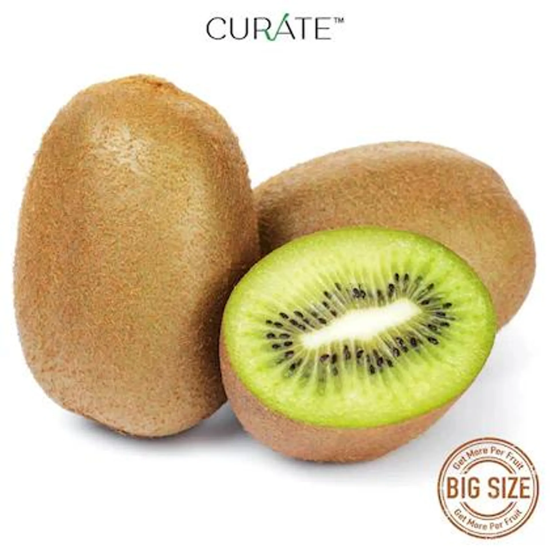 Curate Kiwi Green Premium Imported 3 Pc (Approx 300 g - 370 g)