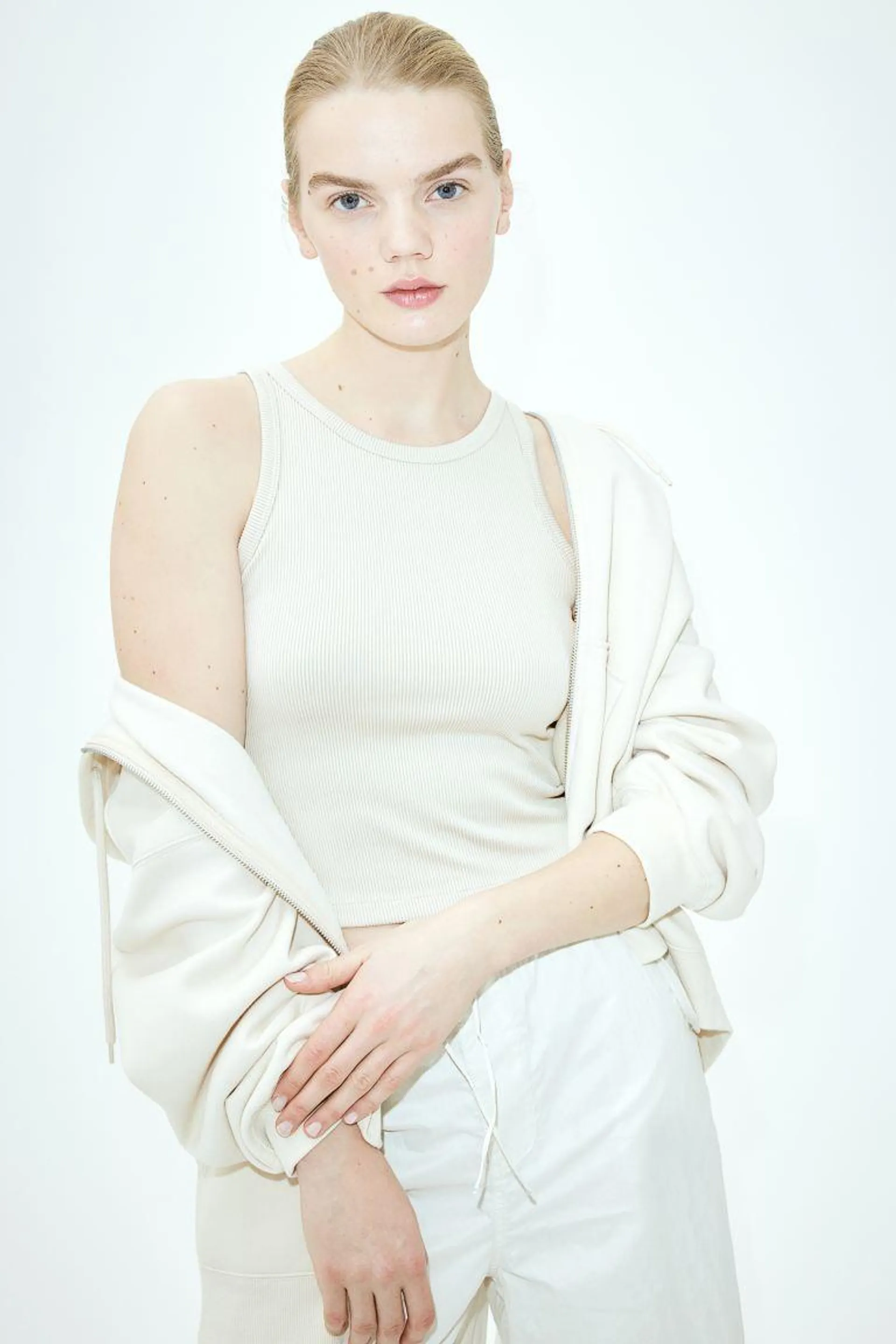 Ribbed vest top