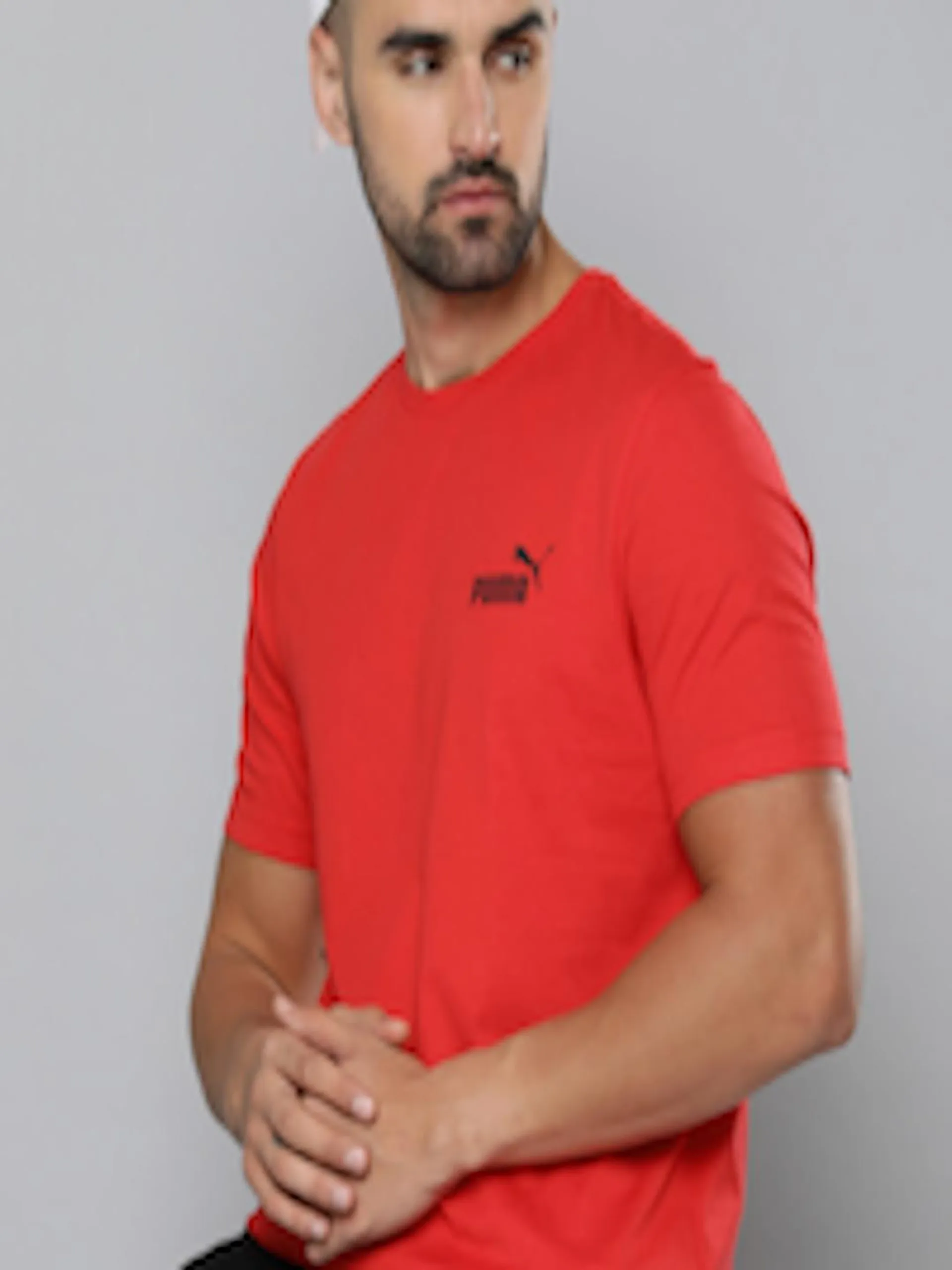 ESS Small Logo Brand Logo Printed Pure Cotton T-shirt
