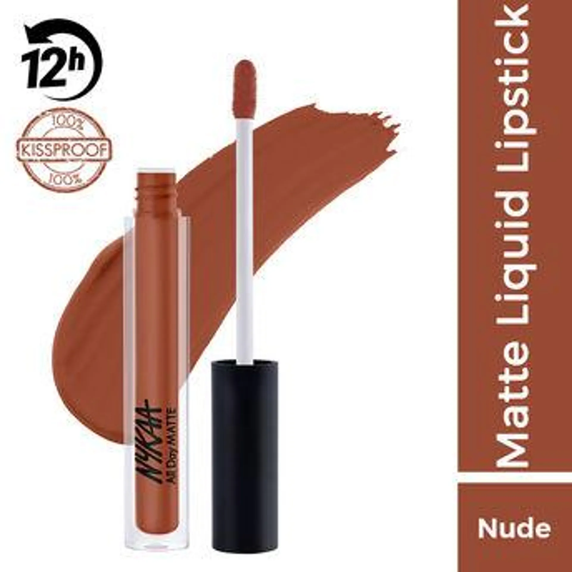 Nykaa All Day Matte Waterproof, Transfer Proof, 12H Liquid Lipstick - Super Mom