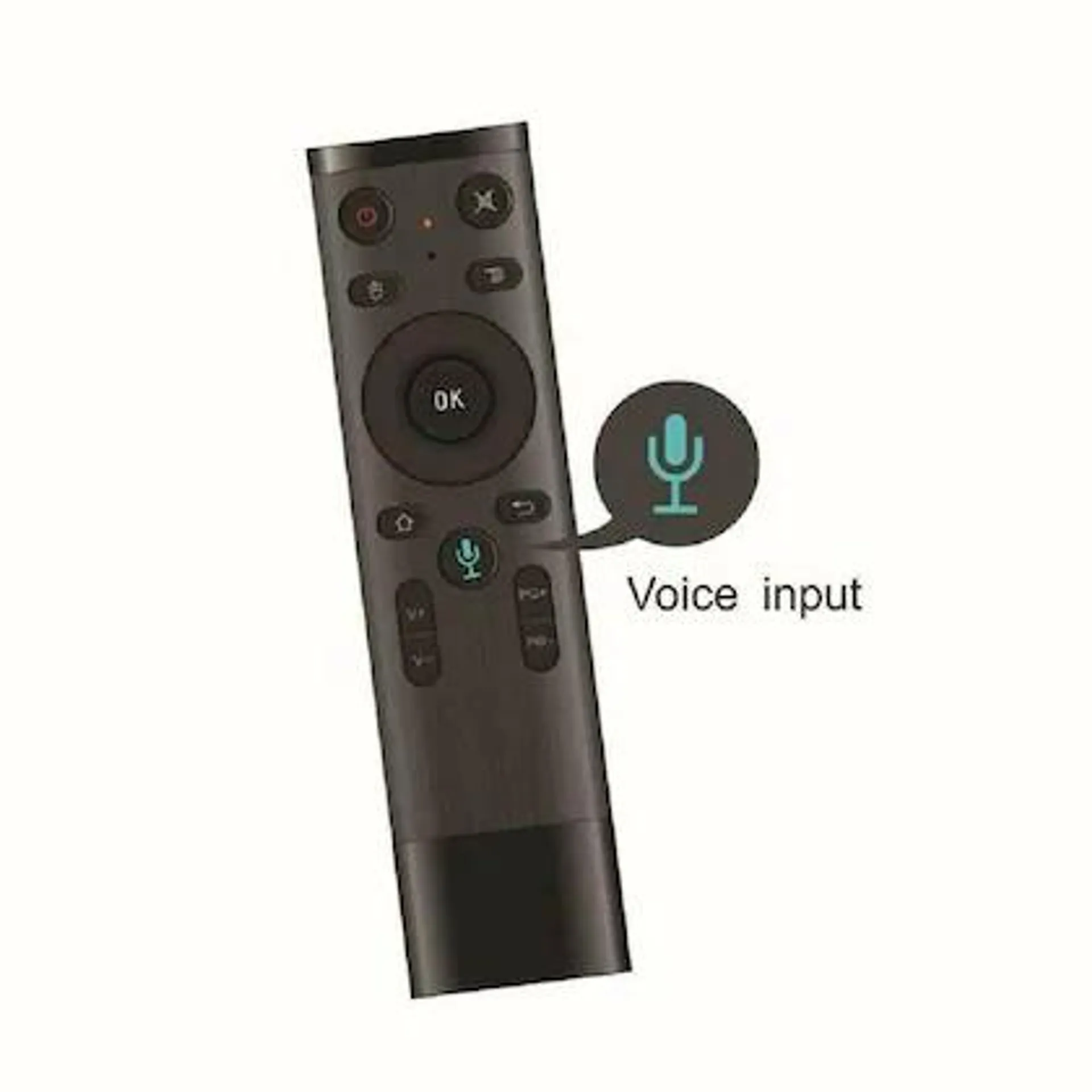 AUSHA Universal TV Remote Air Mouse, Voice Fly Mouse 2.4GHz Connection Air Remote Mouse for Android TV Box/PC/Smart TV/Projector/HTPC/All-in-one PC/TV