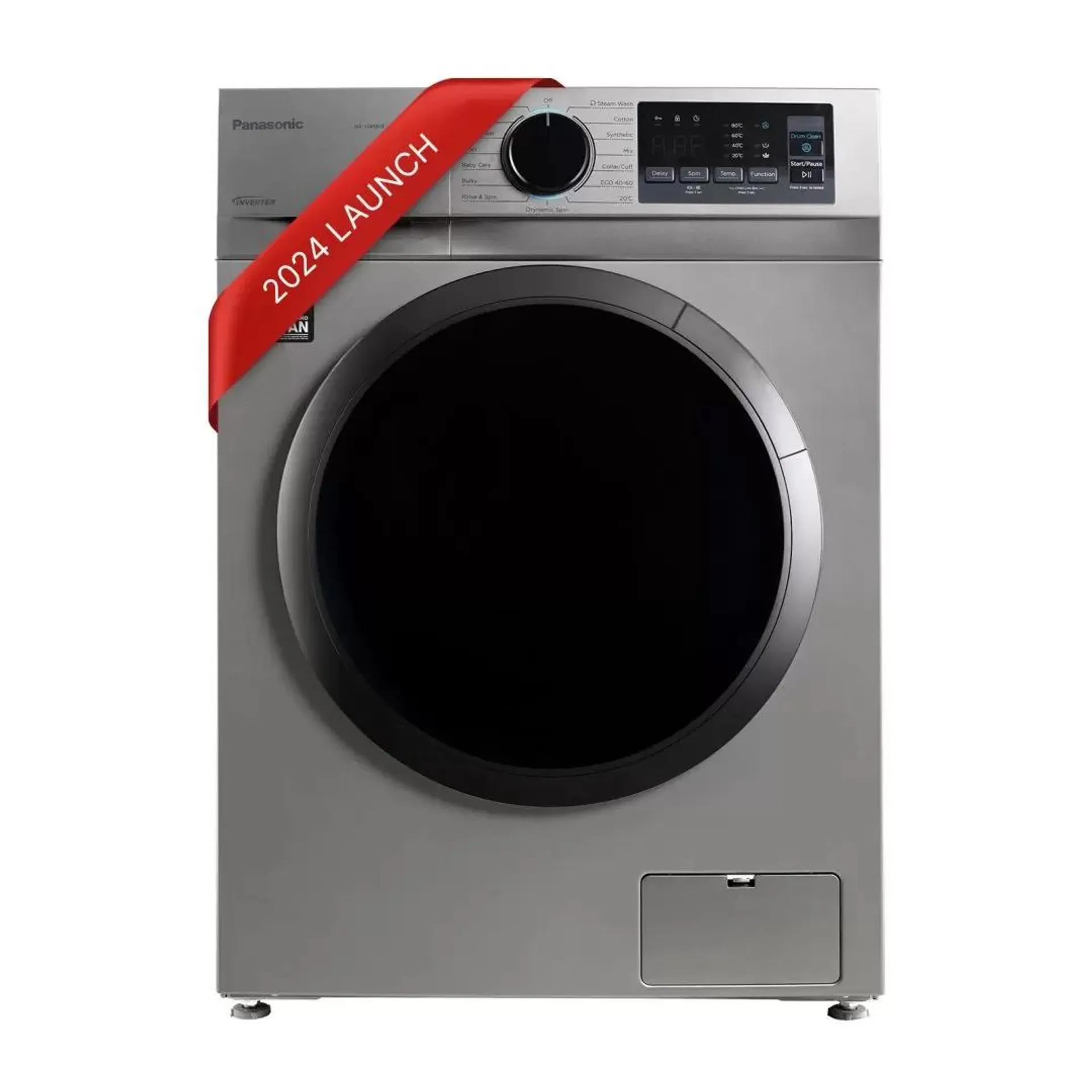 8 Kg 5 Star Fully-Automatic Front Loading Washing Machine (NA-148MH2L01, Dark Silver, Drynamic Spin, Steam Care, Baby Care)