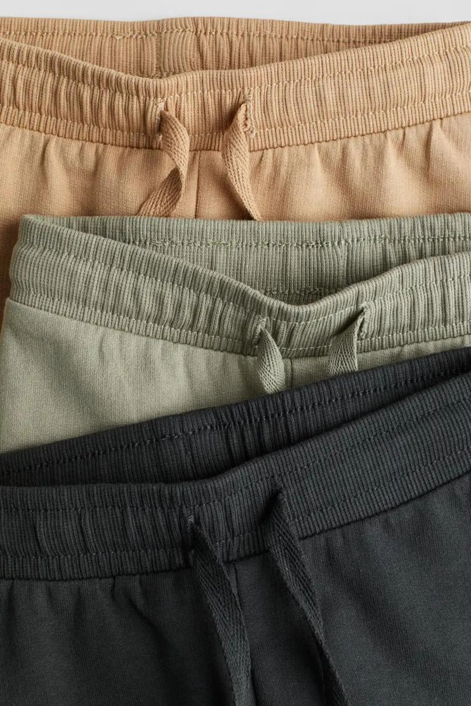 3-pack cotton joggers