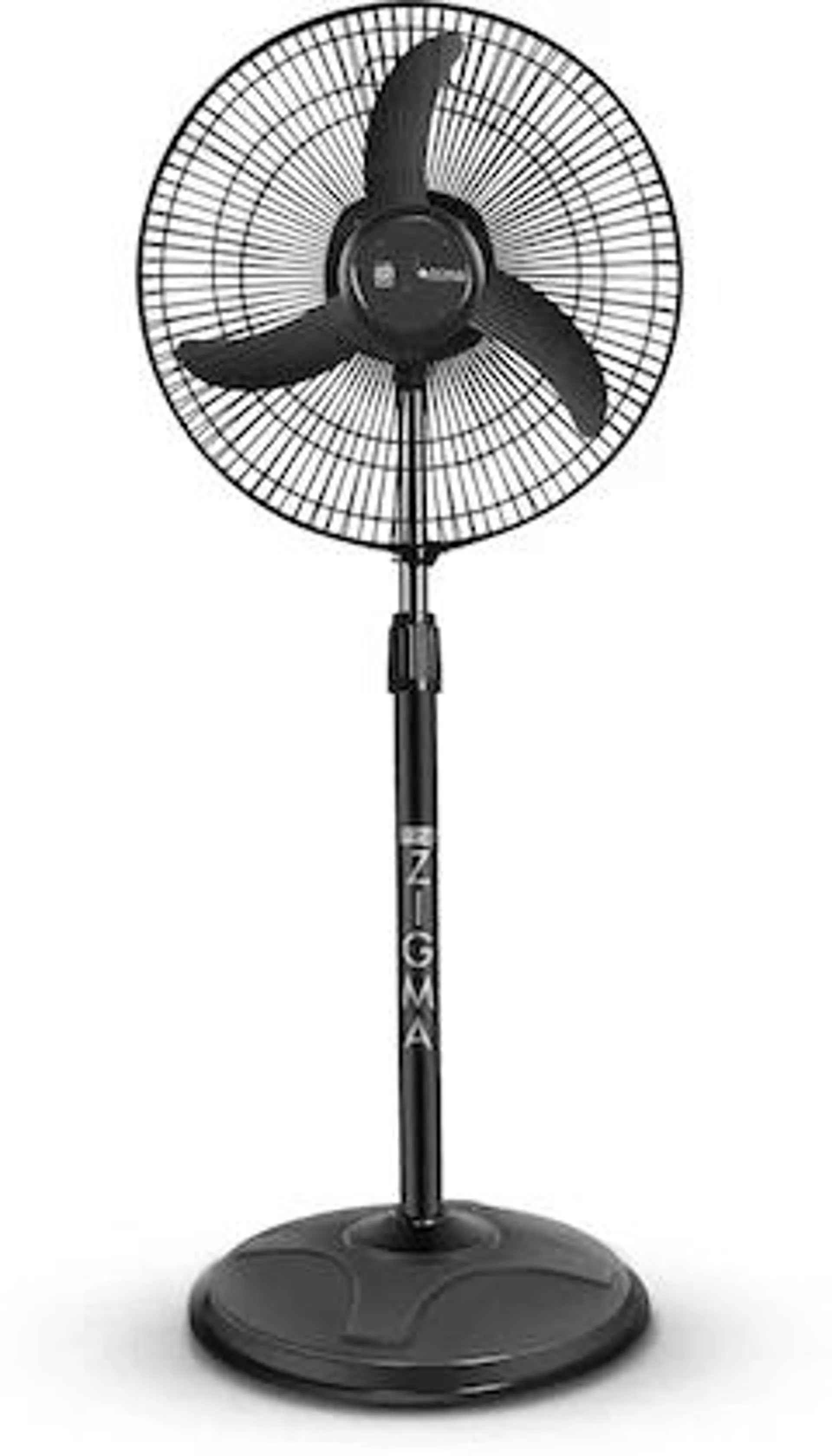 Zigma Bullet 400 Mm 3 Blade Pedestal Fan, Black