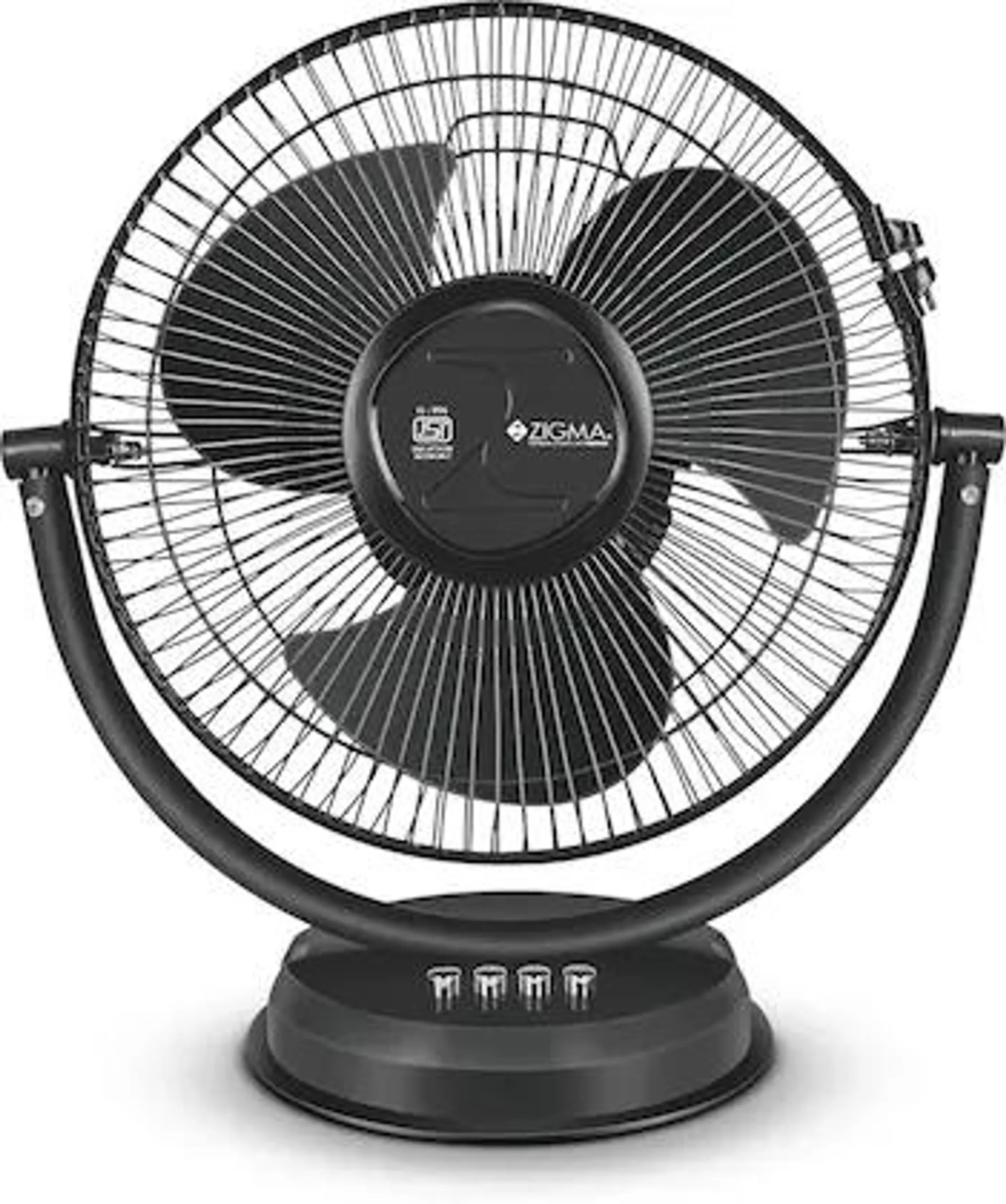 Zigma Tiktik 300 Mm 3 Blade Ultra High Speed Table Fan, Black