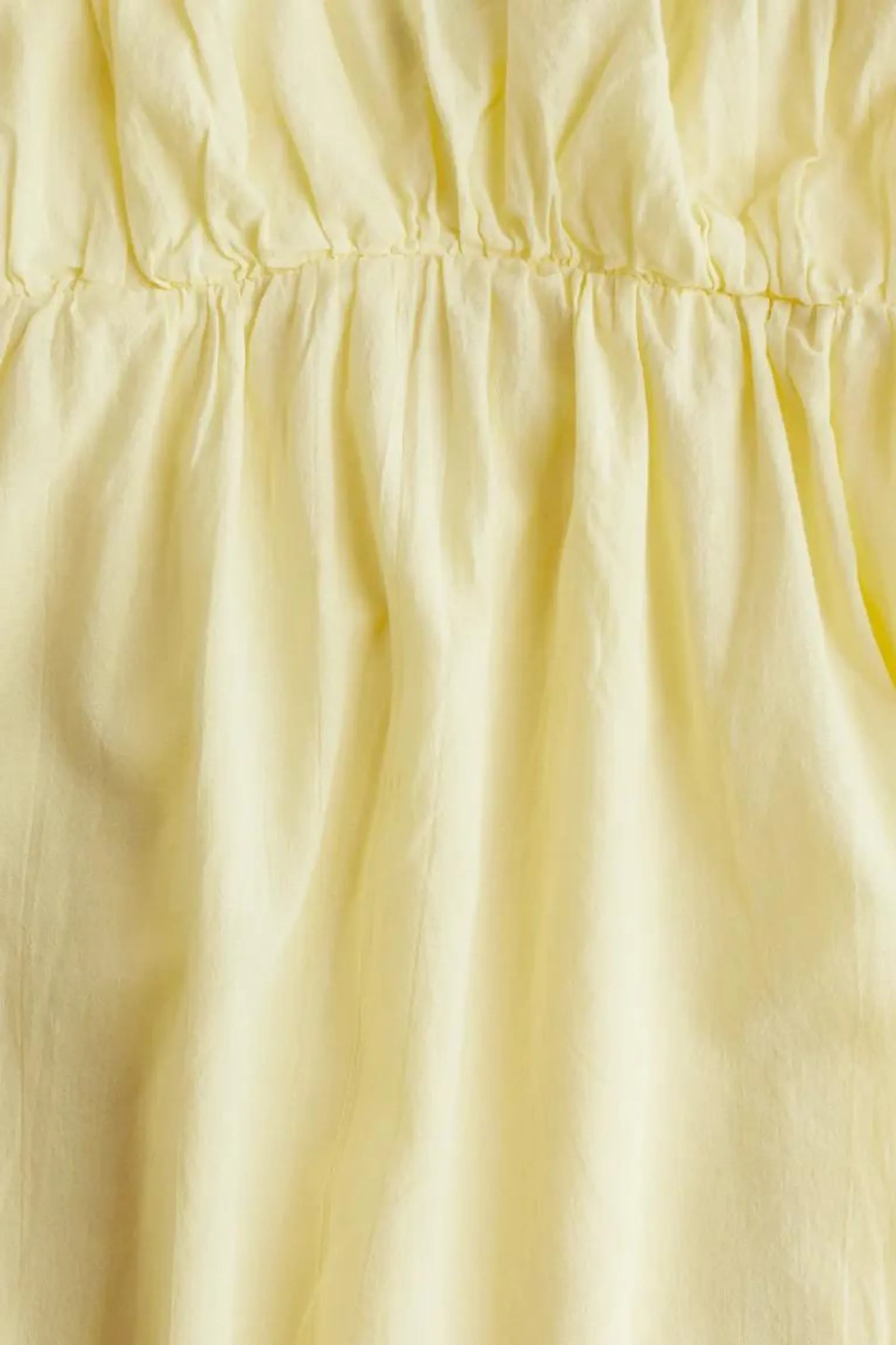 Puff-sleeved babydoll dress