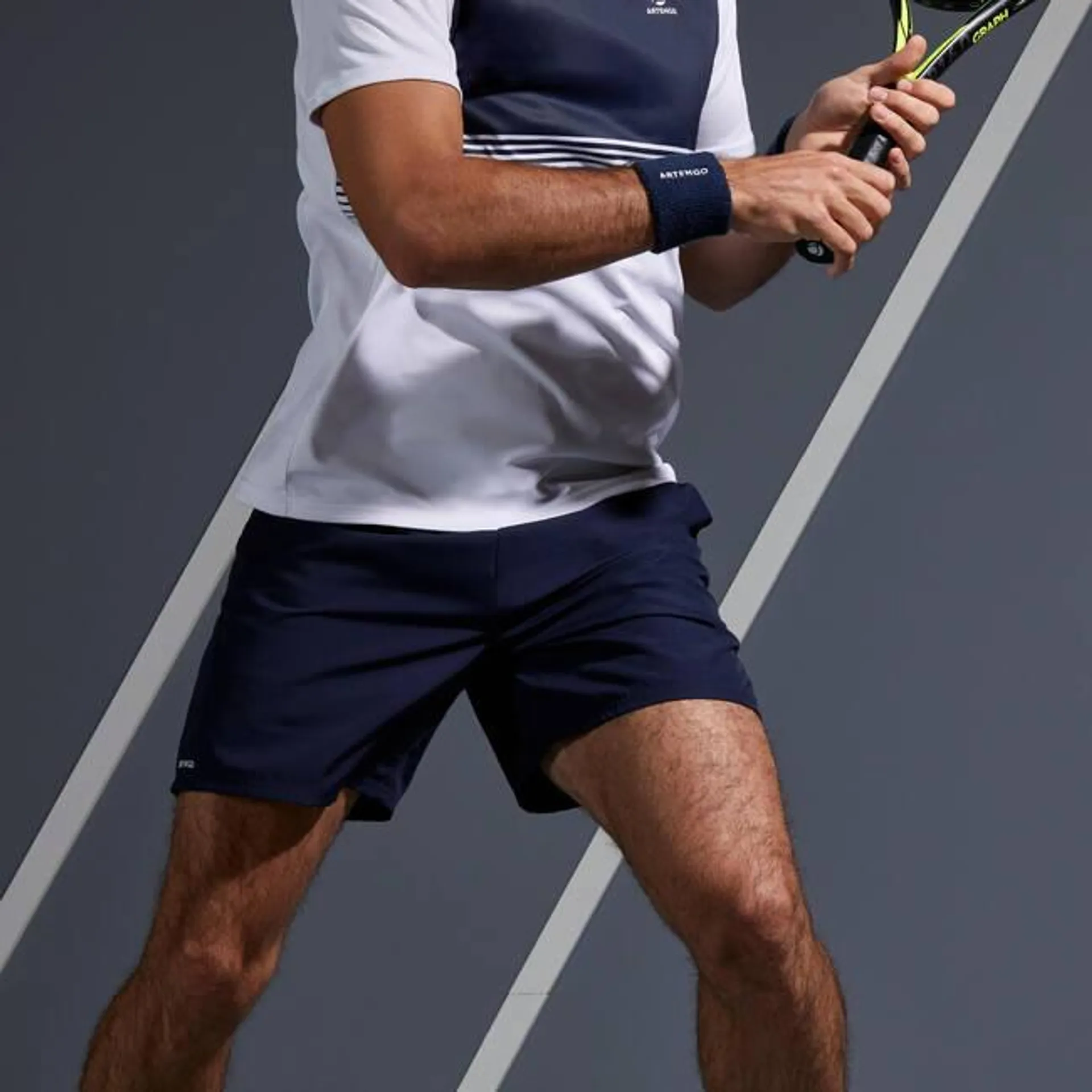 Men Tennis Shorts Quick Dry Regular Fit Navy