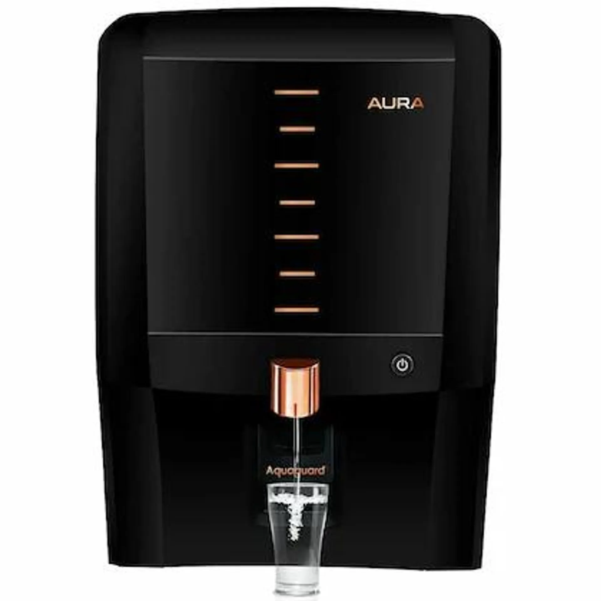 Eureka Forbes From Aquaguard water purifier 7L Aura UV+UF Patented Active Copper & Zinc Booster Black