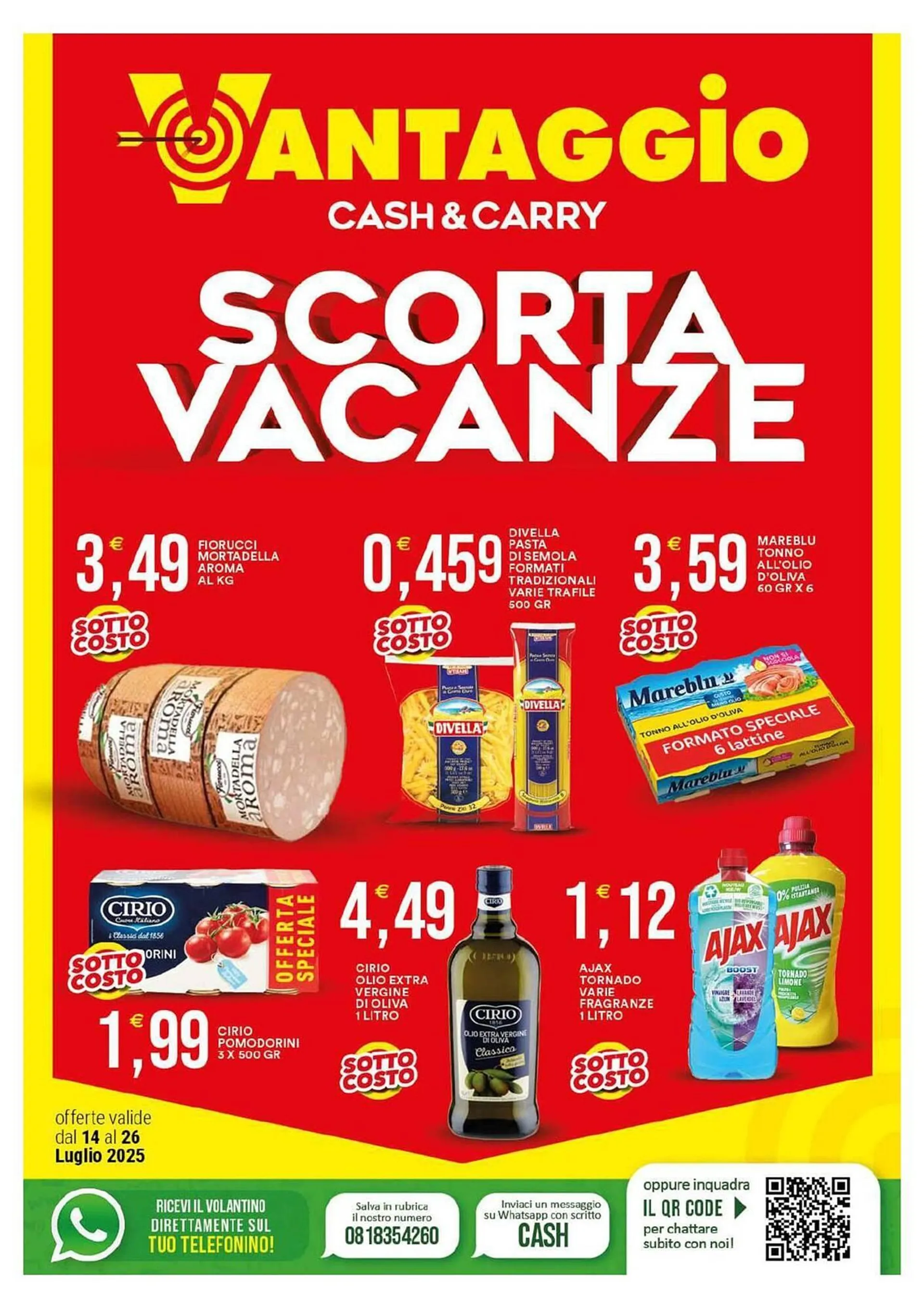 Volantino Vantaggio Cash&Carry da 14 luglio a 26 luglio di 2025 - Pagina del volantino 1