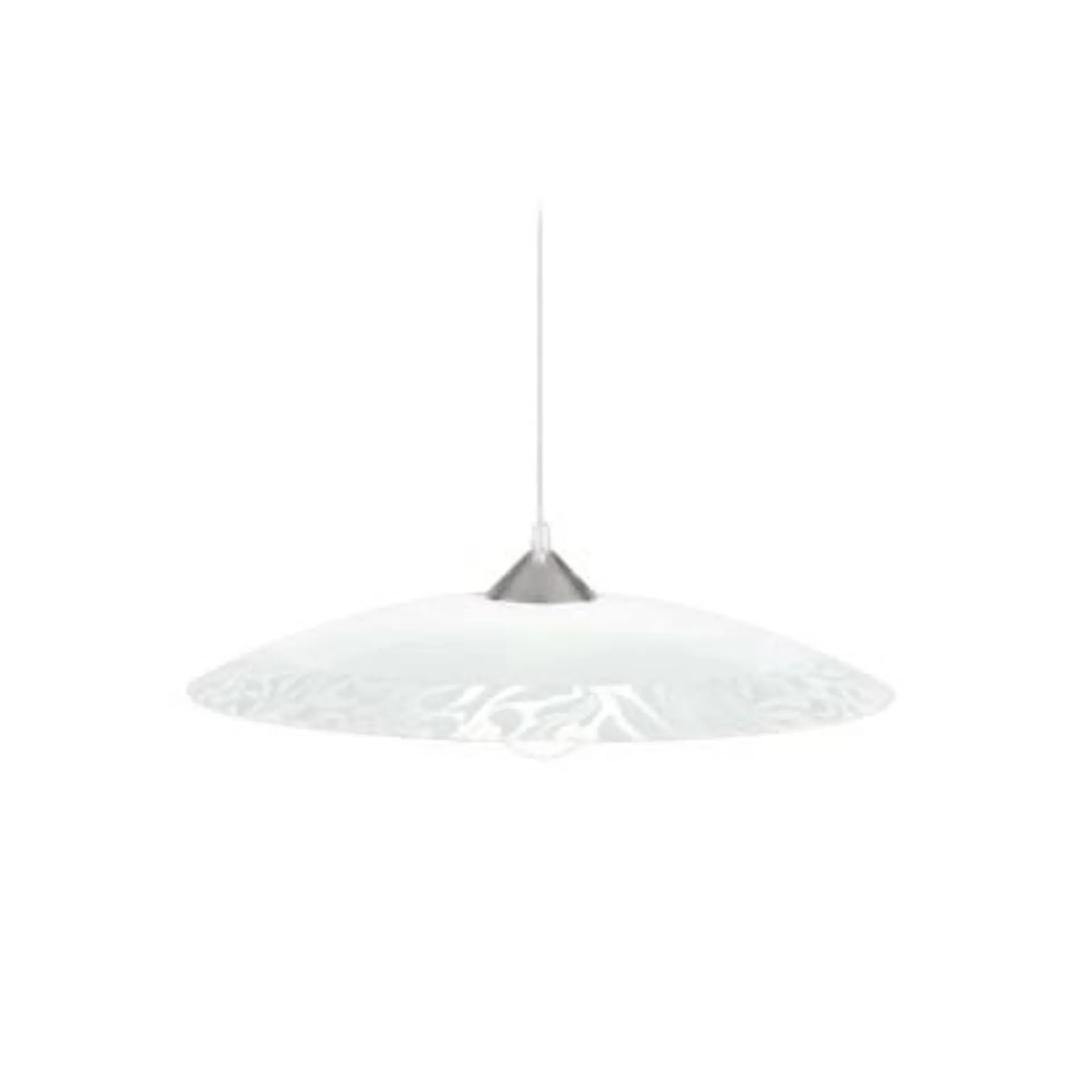 Lampada a sospensione Marble in vetro 1xE27 Ø 50 cm bianco