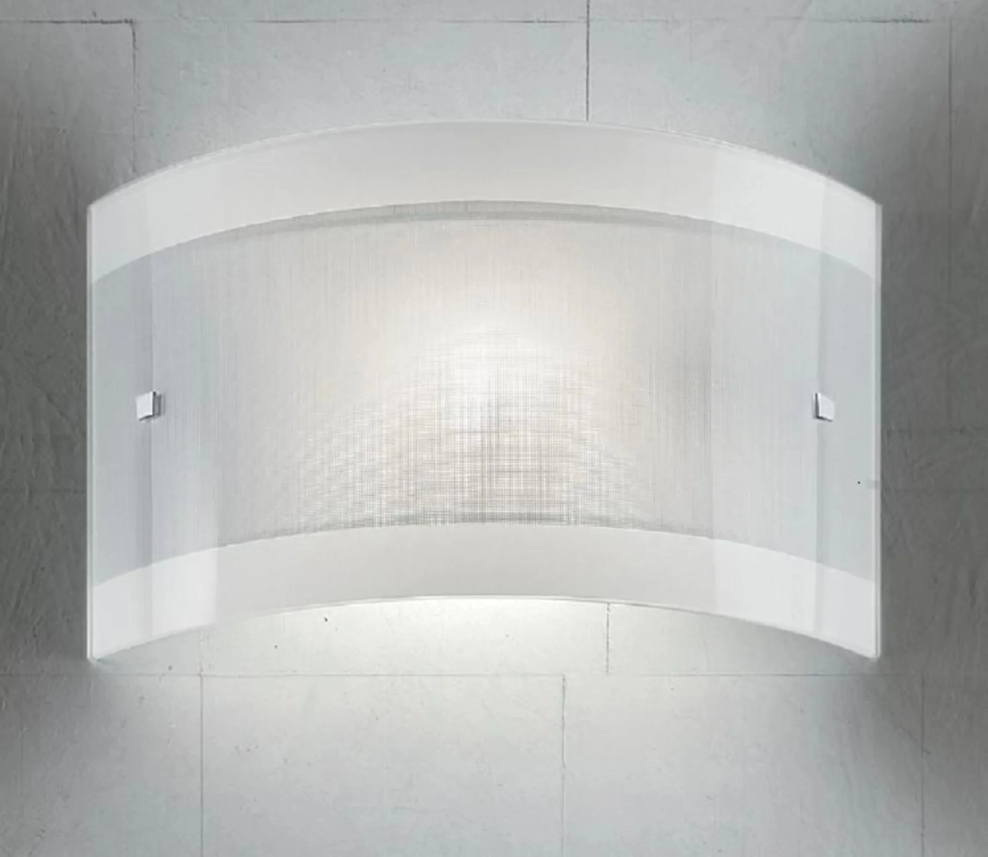 Applique Bridge-1AG 1 luce E27 8W LED vetro tessuto