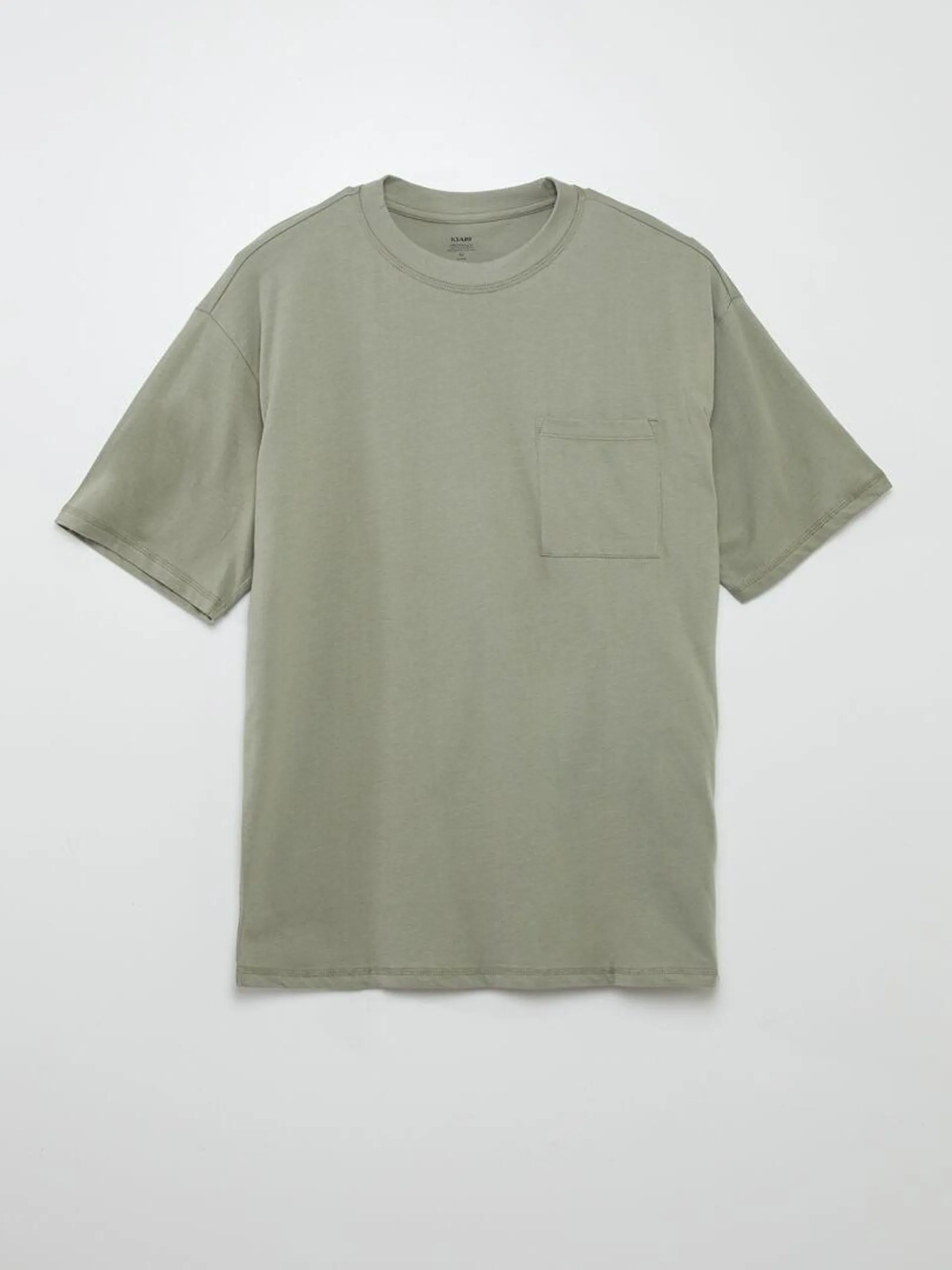 Tee-shirt uni coupe large - Vert