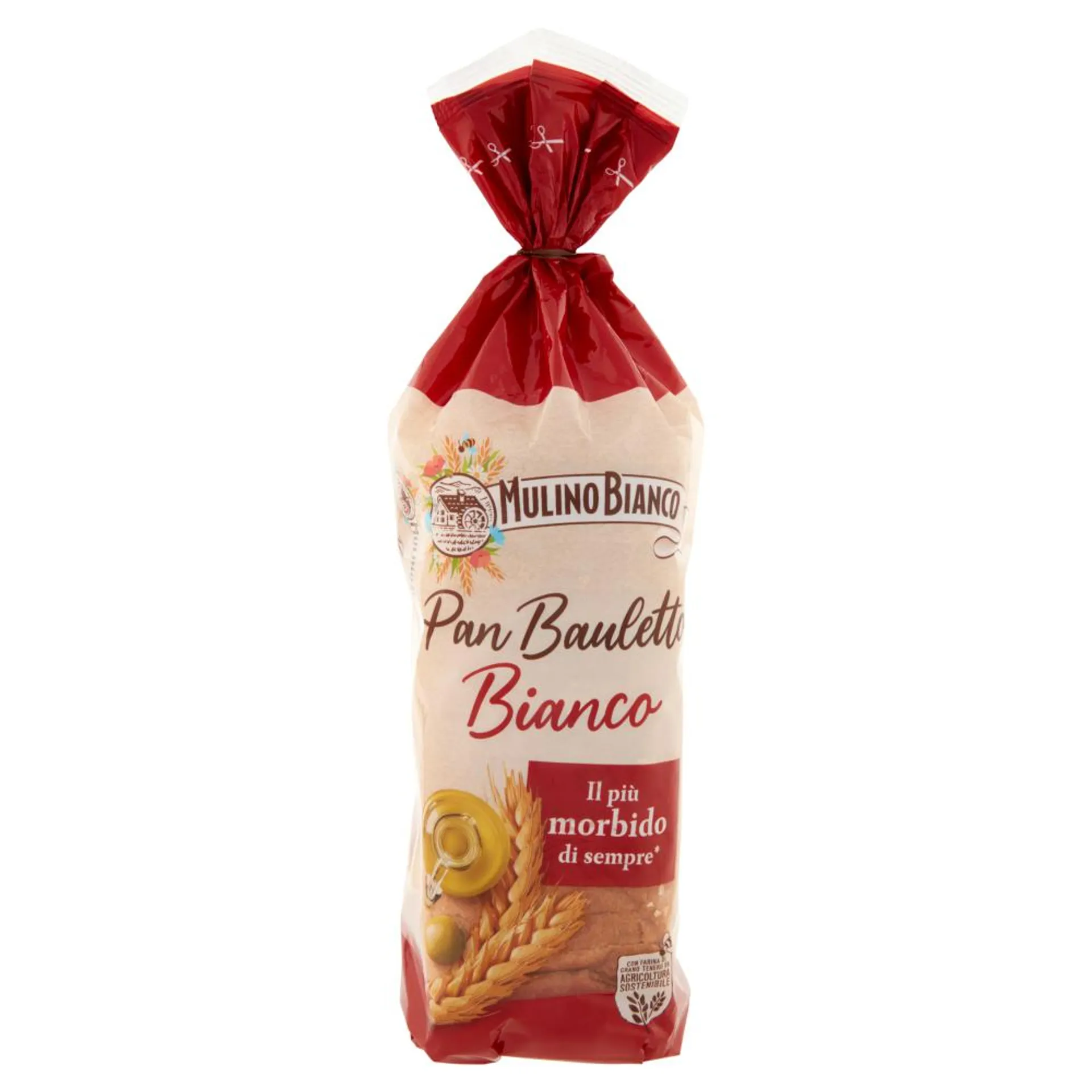 Mulino Bianco Pan Bauletto Bianco Pane Ideale per Panini 400g