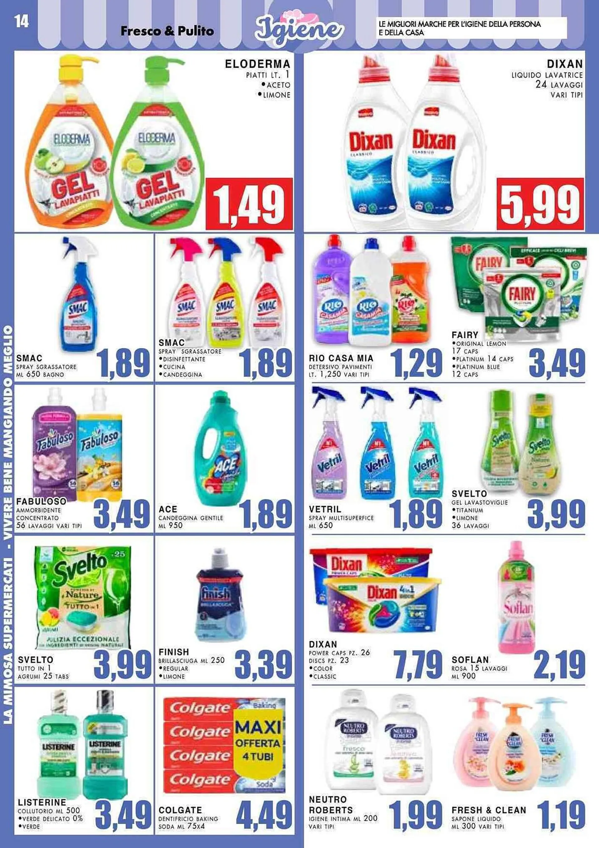 Volantino La Mimosa Supermercati da 2 aprile a 14 aprile di 2024 - Pagina del volantino 14