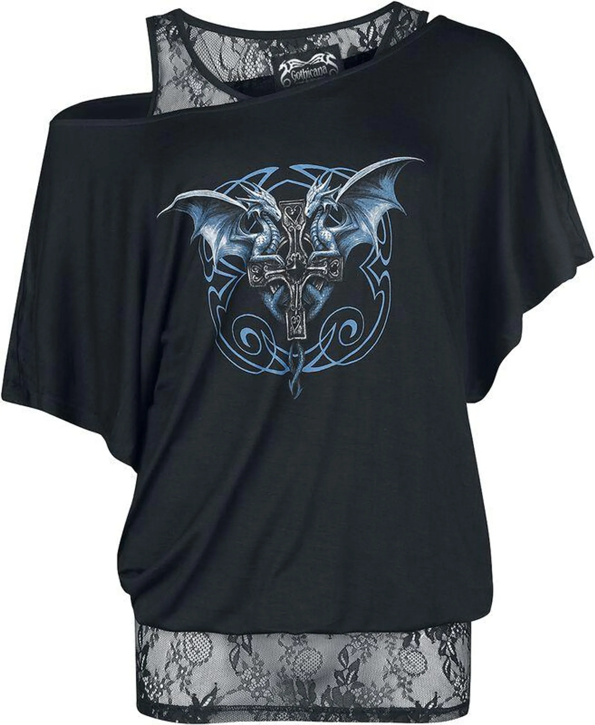 | T-Shirt | nero | Gothicana by EMP