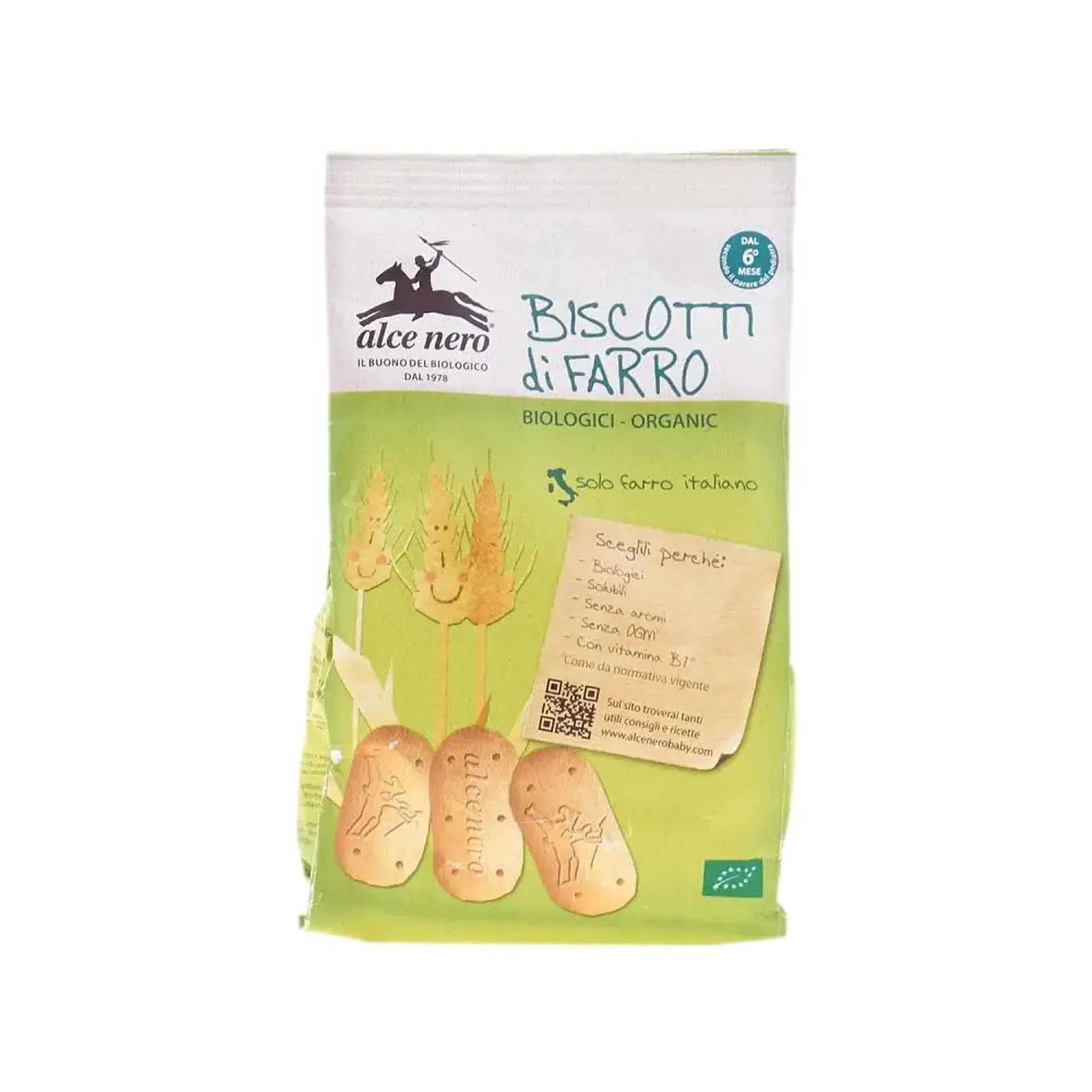 Alce Nero Baby biscotti di farro Bio gr. 250