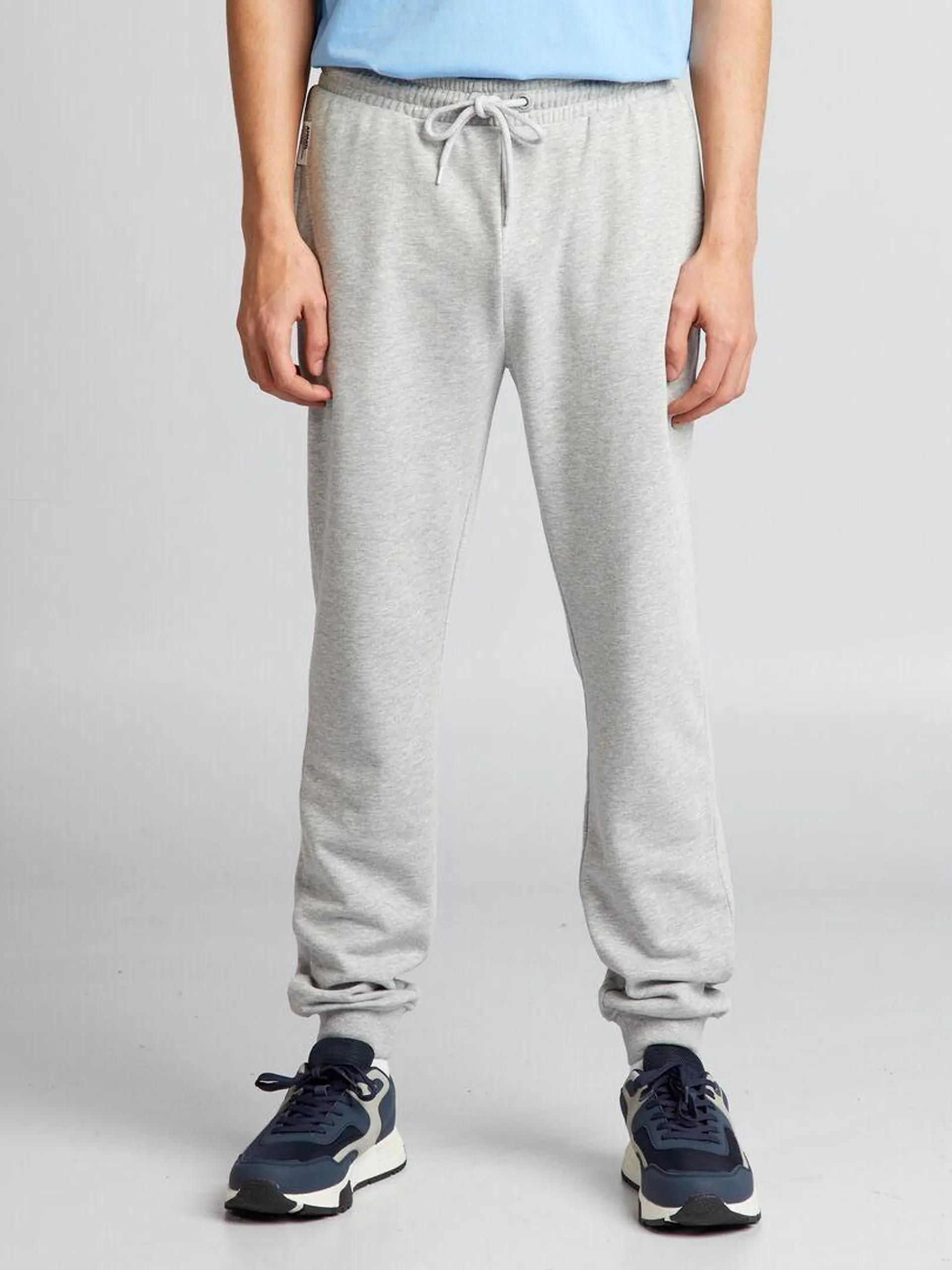 Joggers in tessuto felpato - GRIGIO