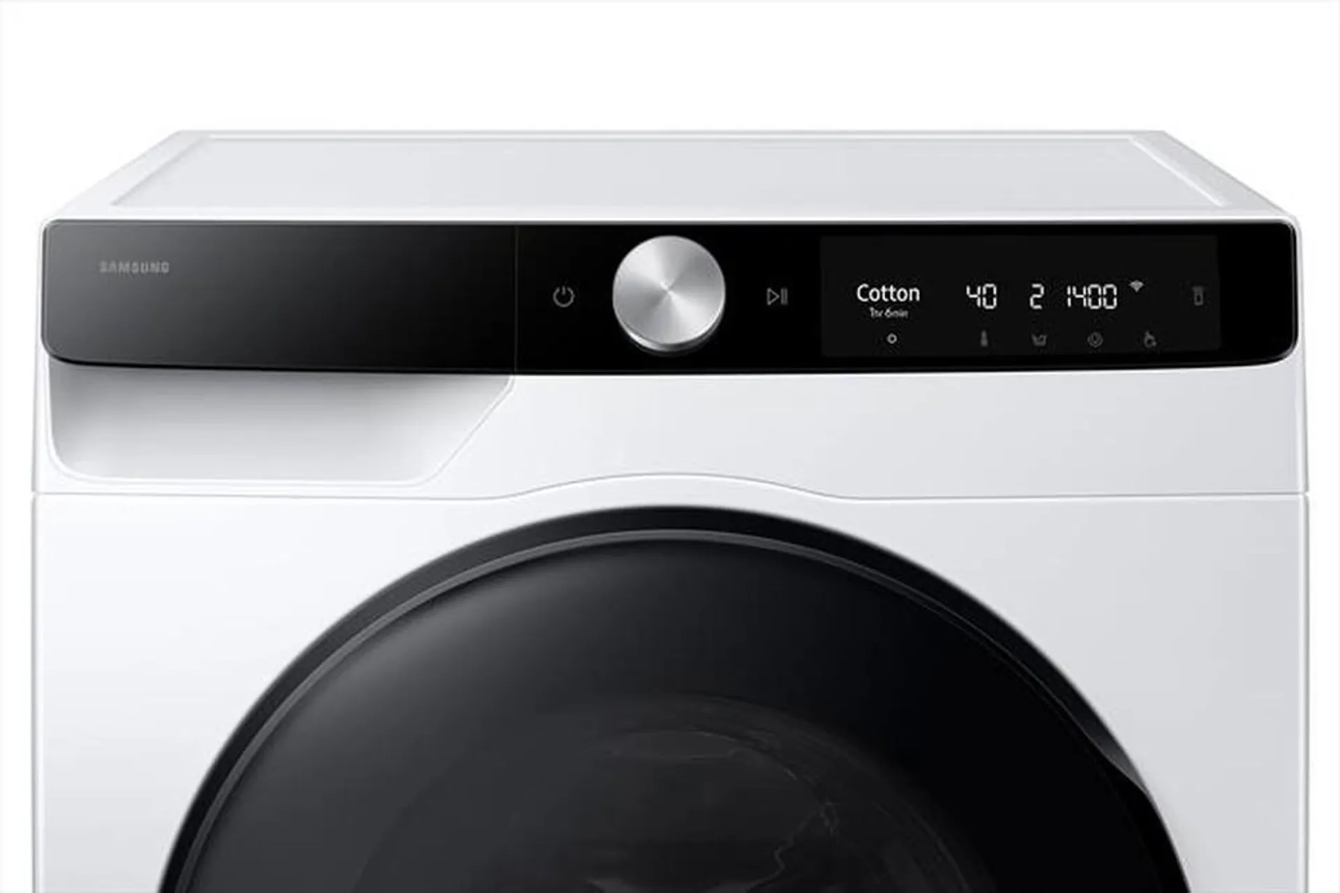 SAMSUNG - Lavasciuga 11/6 Kg WD11DG6B85BKU3 Classe A-bianca con oblò e display nero