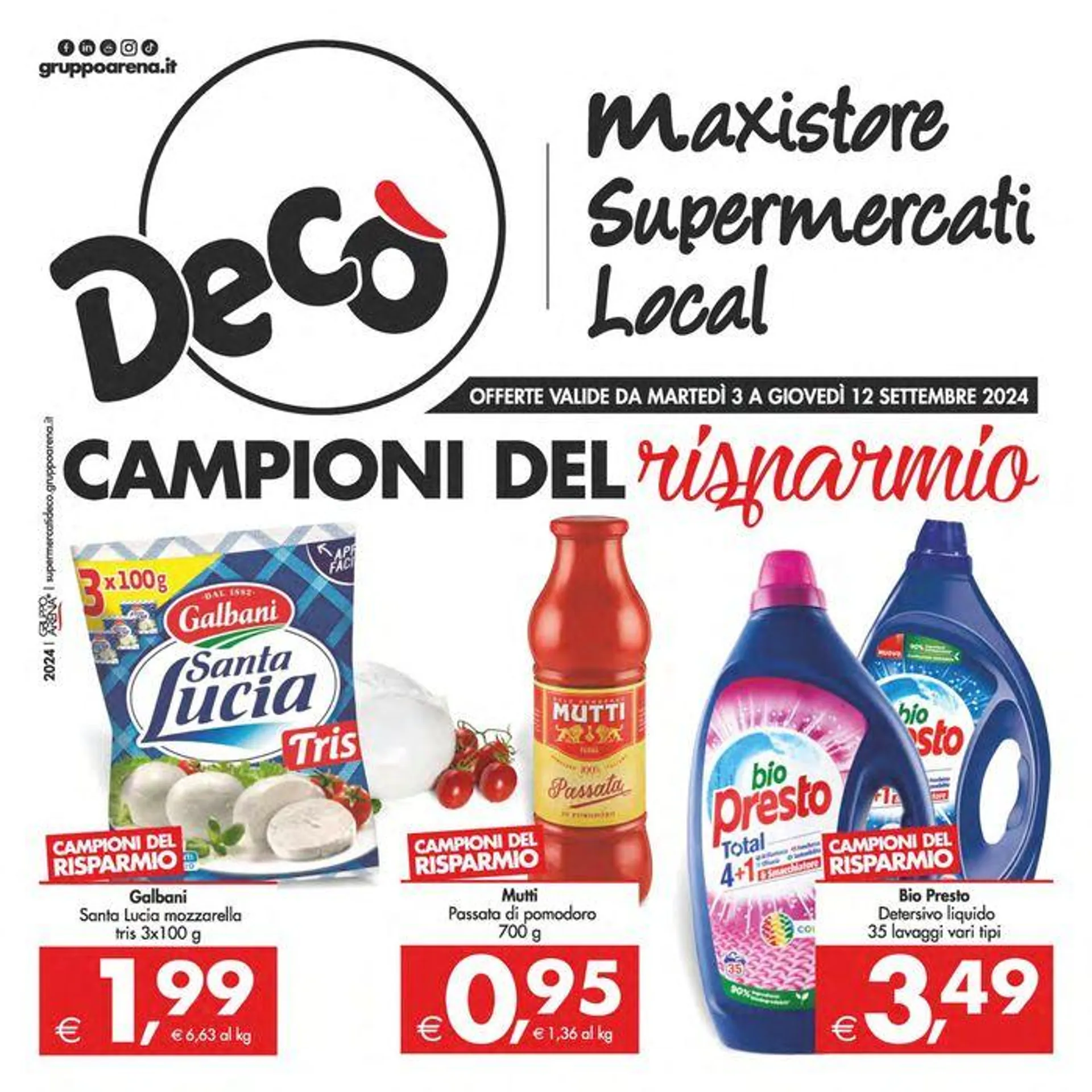 Campioni del risparmio! da 3 settembre a 12 settembre di 2024 - Pagina del volantino 1