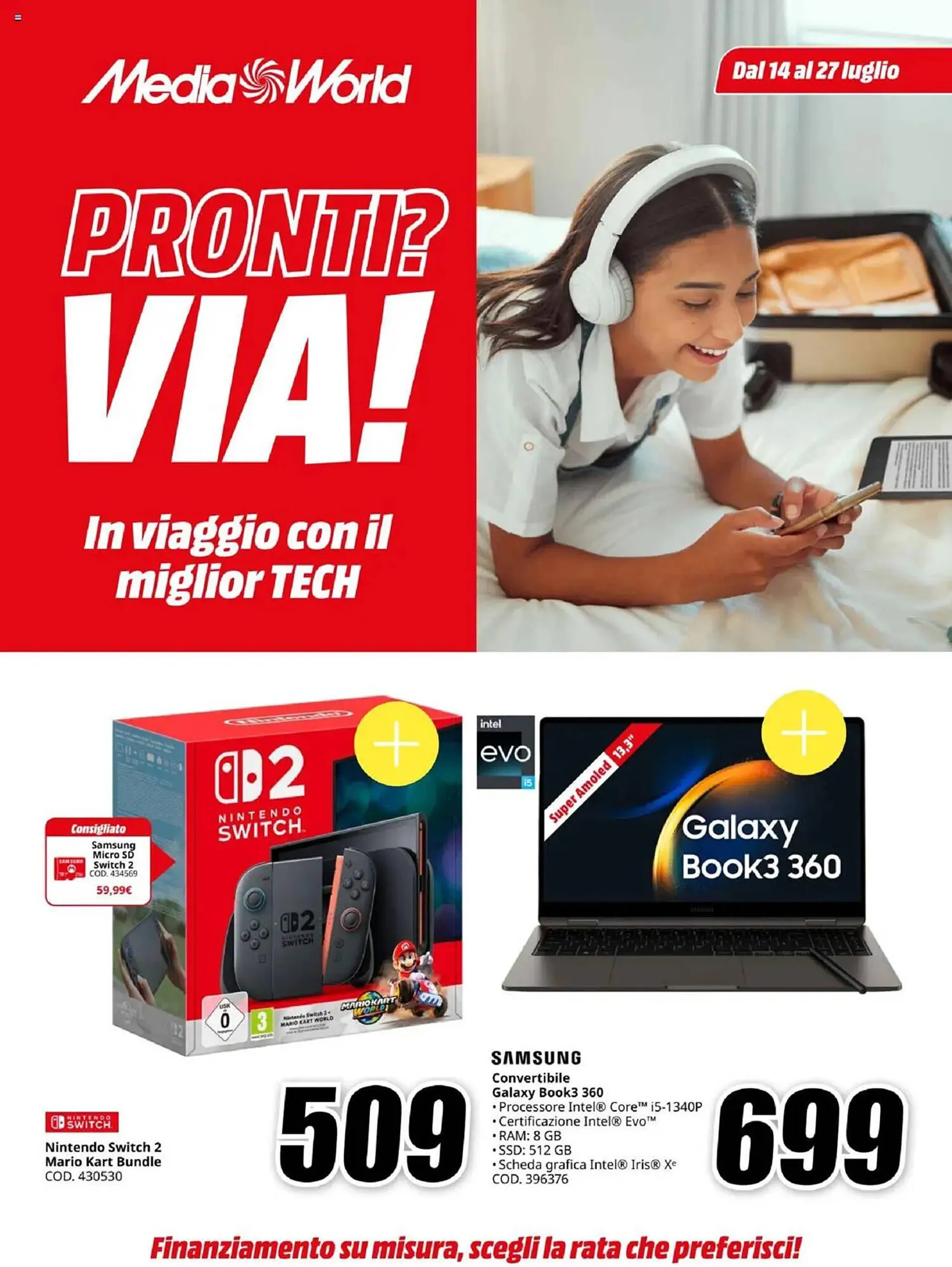 Volantino MediaWorld da 14 luglio a 27 luglio di 2025 - Pagina del volantino 1