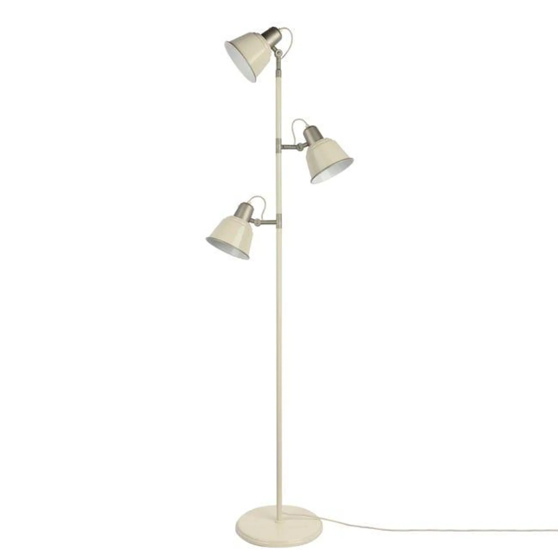 Lampada da terra Milky crema, H 175 cm, E27 3xINSPIRE Vedi i dettagli del prodotto