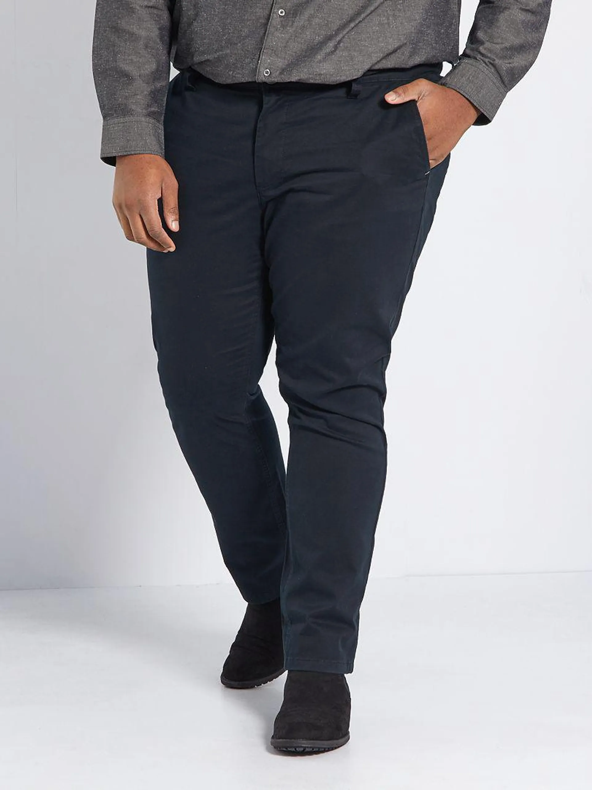 Pantaloni chino slim L30 - Nero