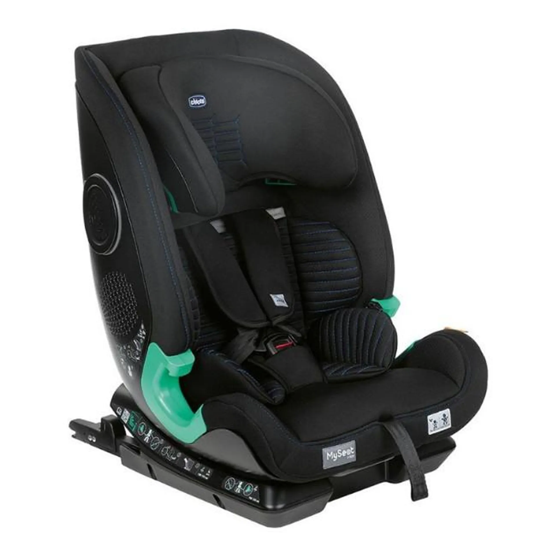 Chicco Seggiolino Auto My Seat R129/03 I-Size in Tessuto 3D Traspirante 76-150cm