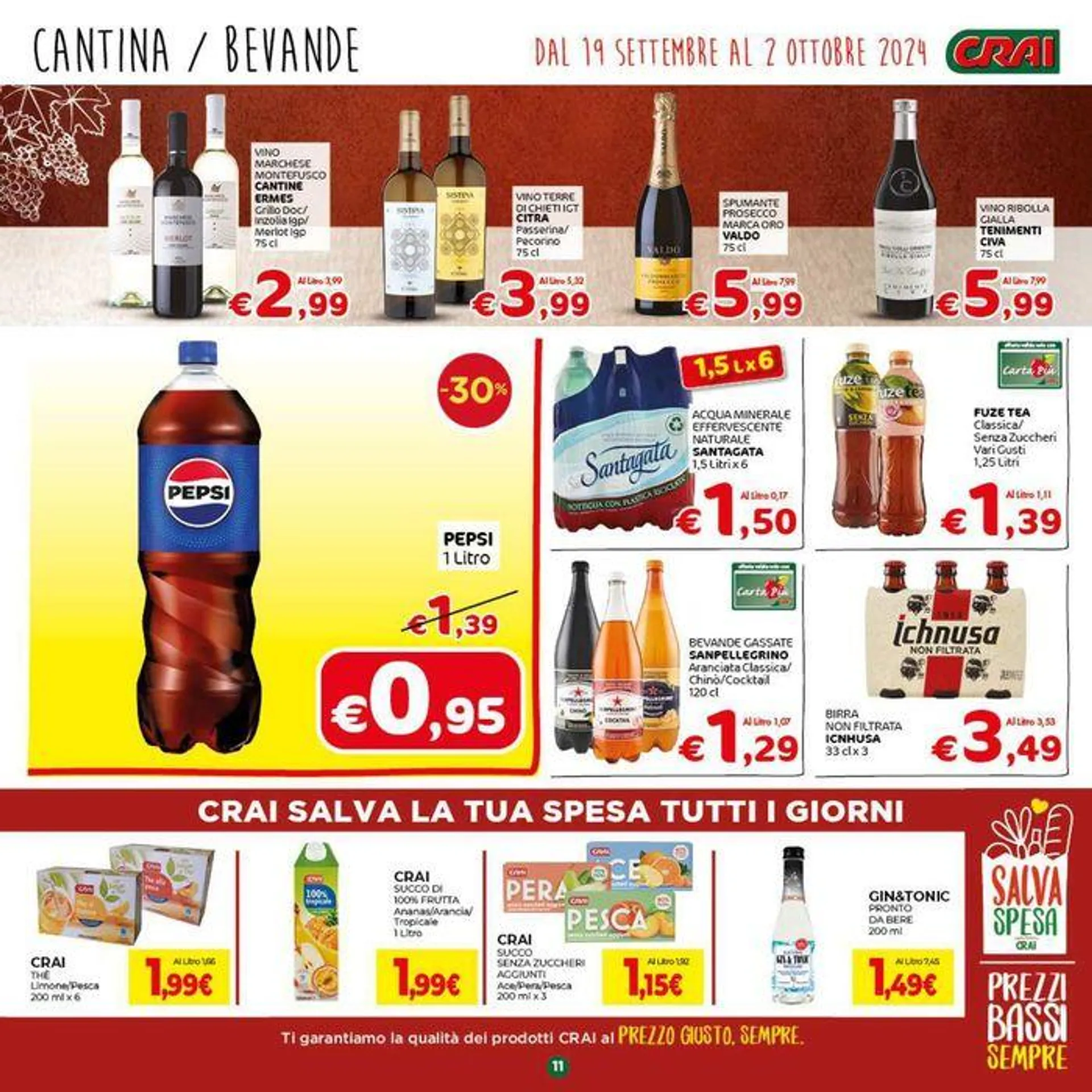 Sconti fino al 50% da 19 settembre a 2 ottobre di 2024 - Pagina del volantino 11