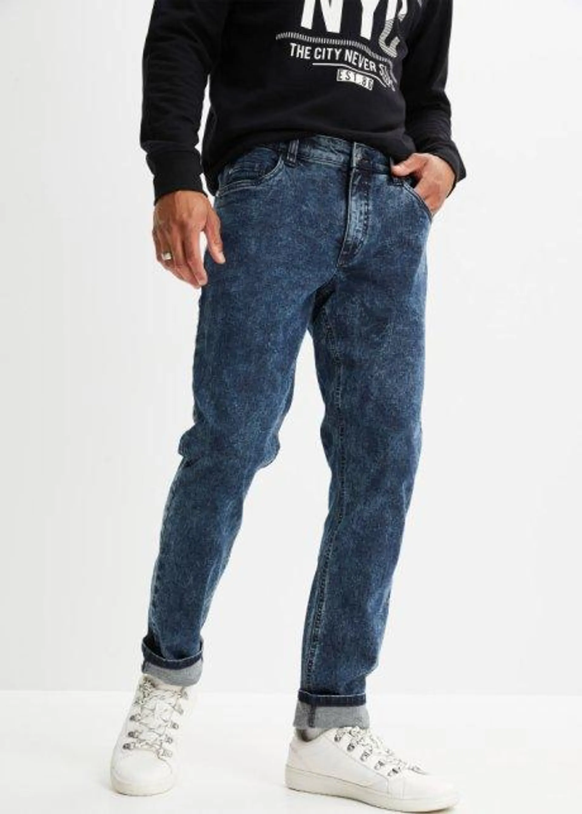 Jeans elasticizzati regular fit, tapered