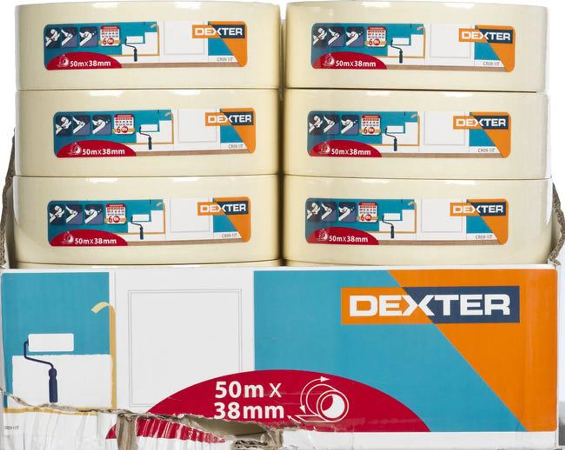 Nastro per mascheratura DEXTER 50 m x 38 mm superfici lisce Vedi i dettagli del prodotto