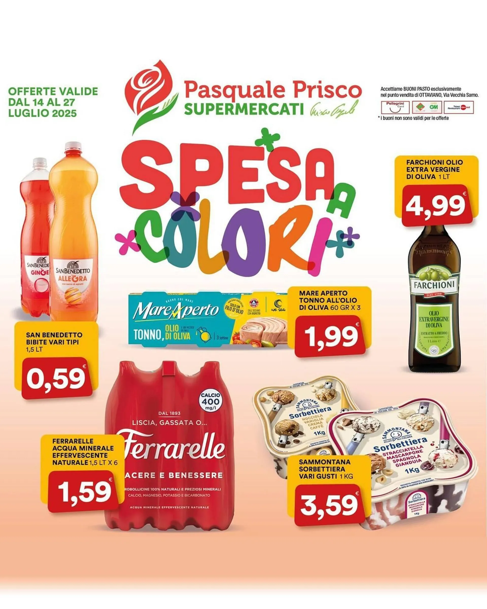 Volantino Supermercati Pasquale Prisco da 14 luglio a 27 luglio di 2025 - Pagina del volantino 1